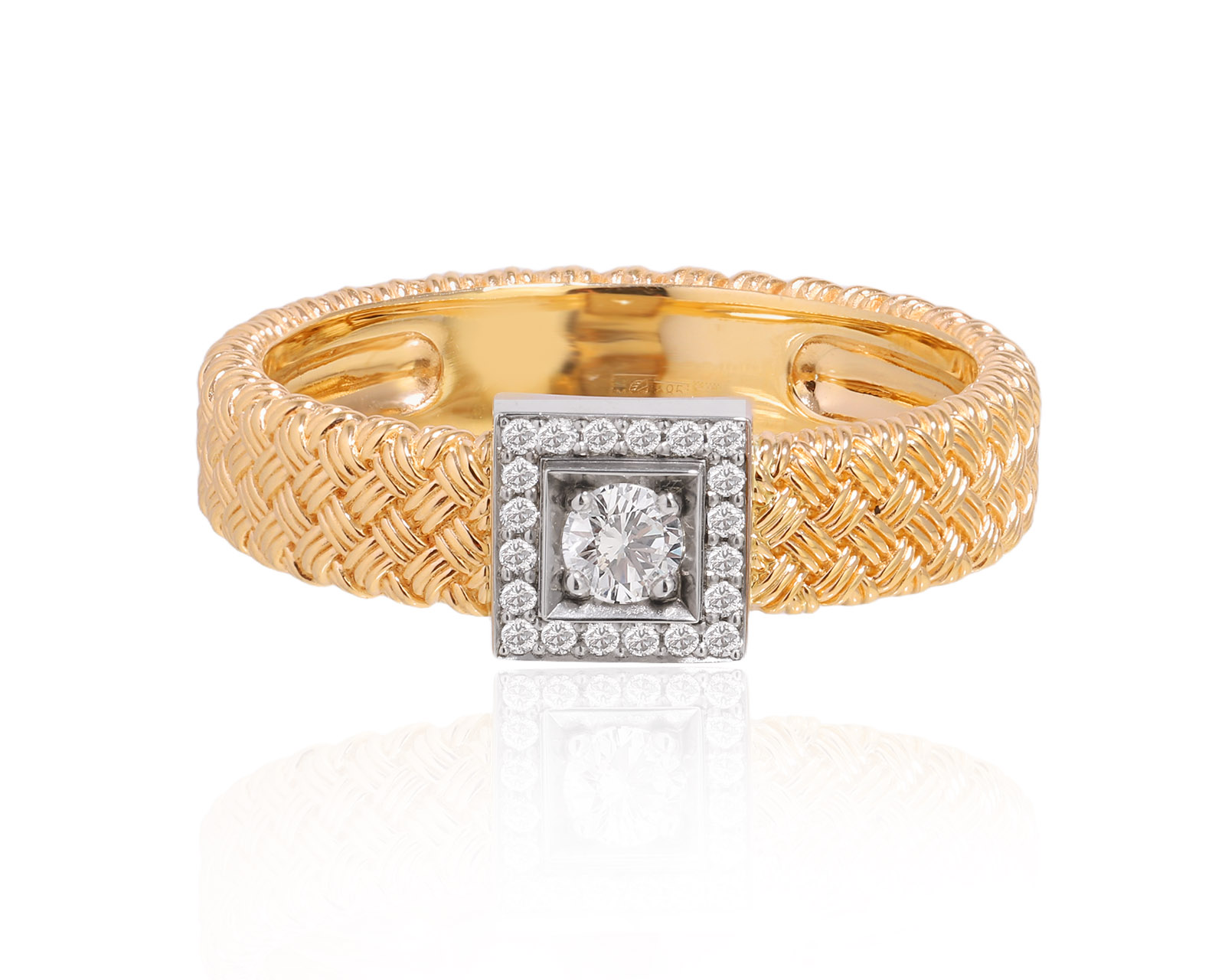 Золотое кольцо с бриллиантами 0.26ct 190225/8 Золотое кольцо с бриллиантами 0.26ct 190225/8