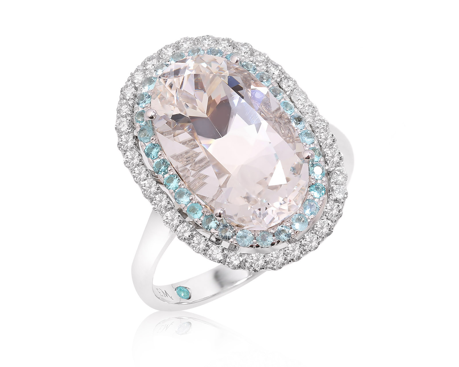 Золотое кольцо с данбуритом 5.60ct Evgeny Matveev 140325/Б106