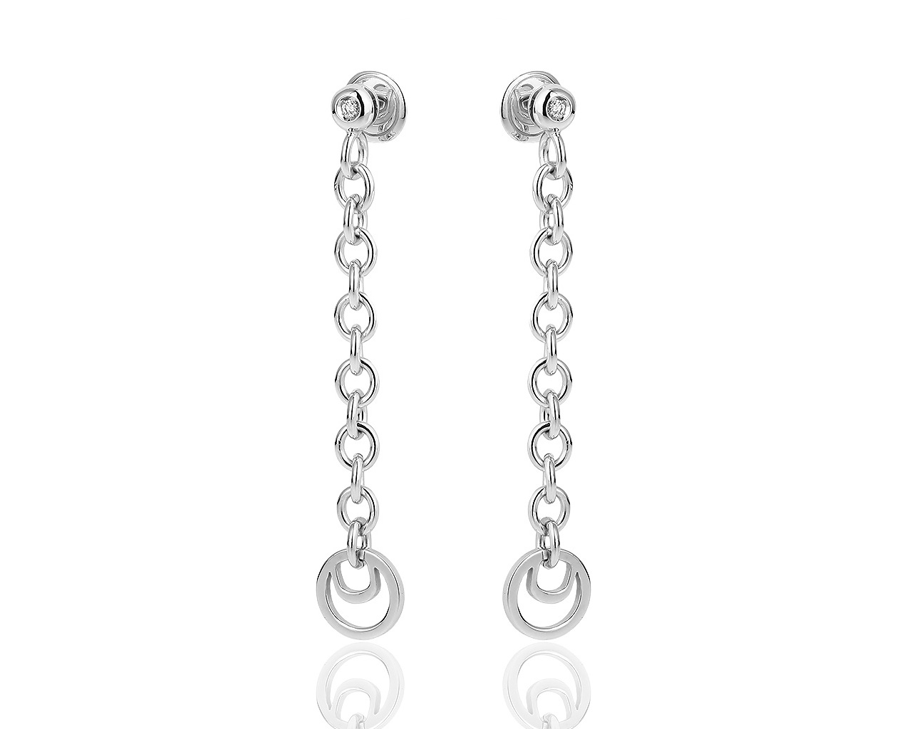 Золотые серьги с бриллиантами Damiani Damianissima 220618/26