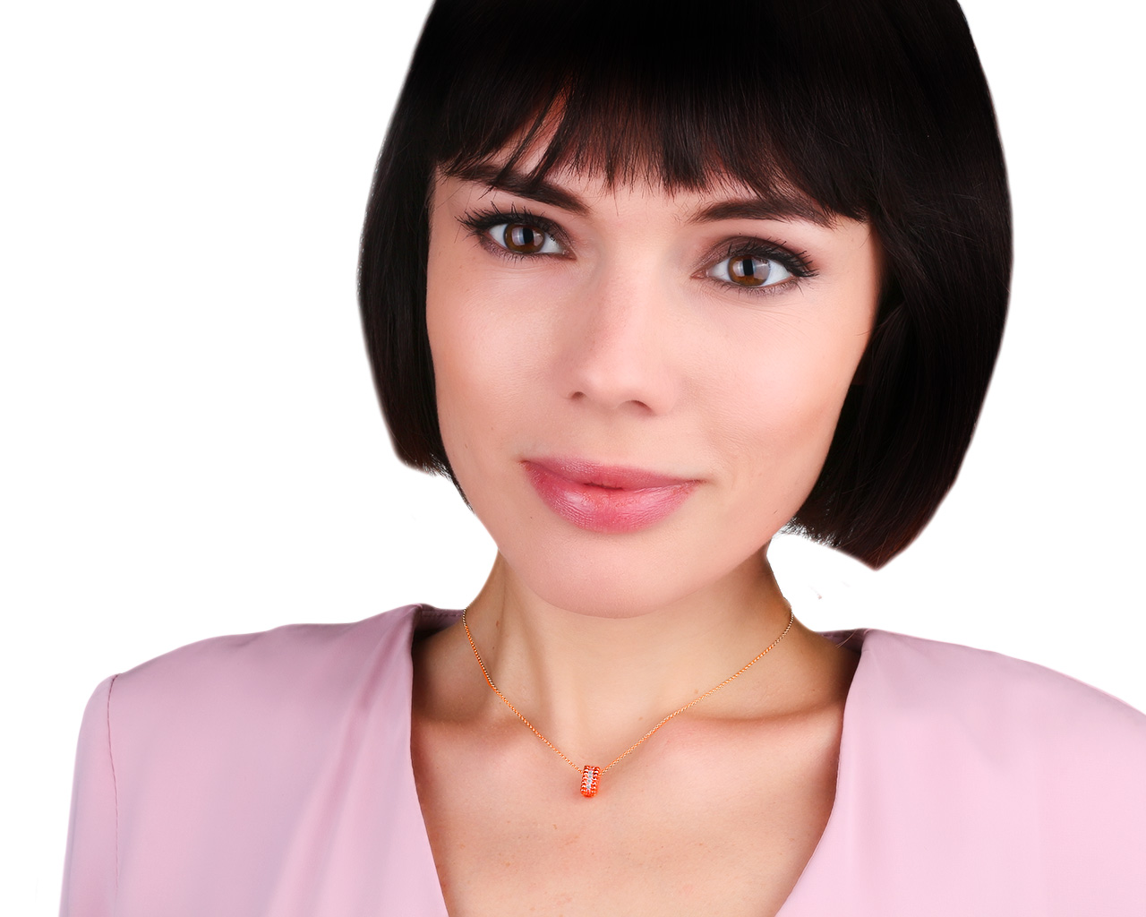 Оригинальная золотая подвеска с бриллиантами 0.24ct Roberto Bravo