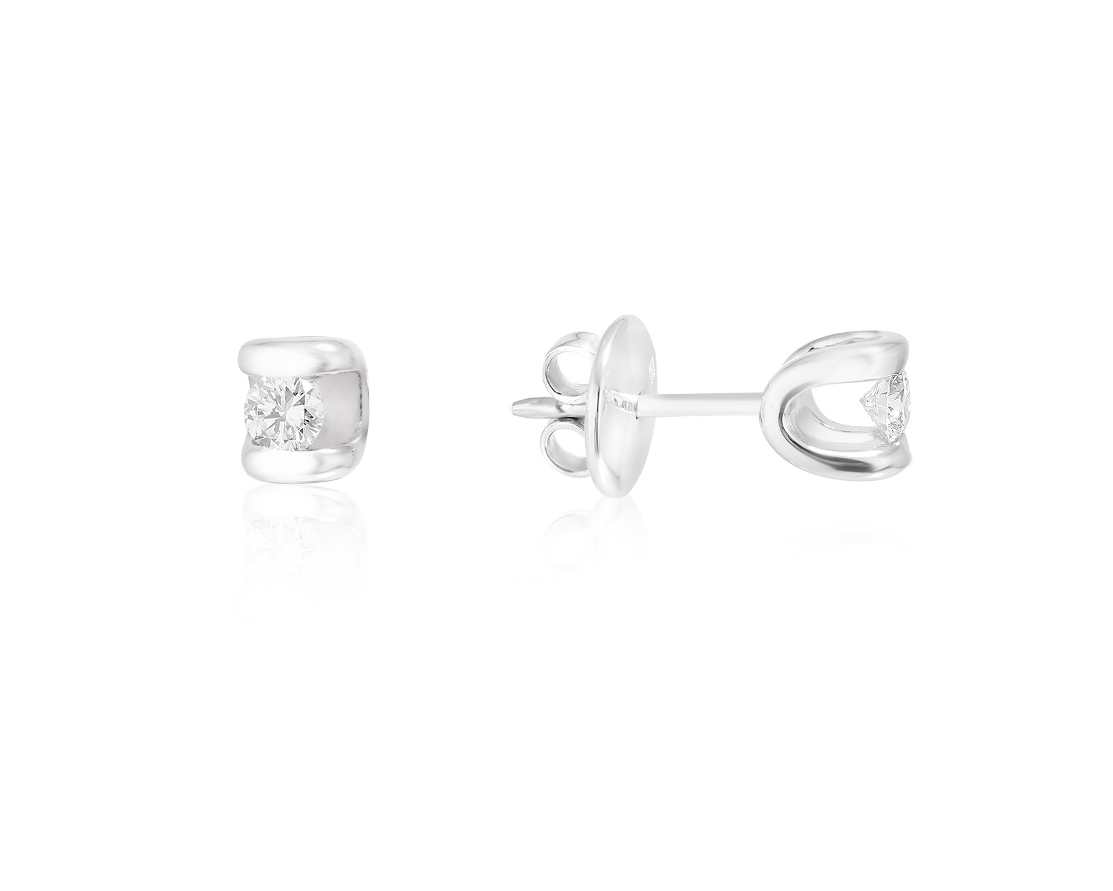 Оригинальные золотые серьги с бриллиантами 0.28ct H.Stern