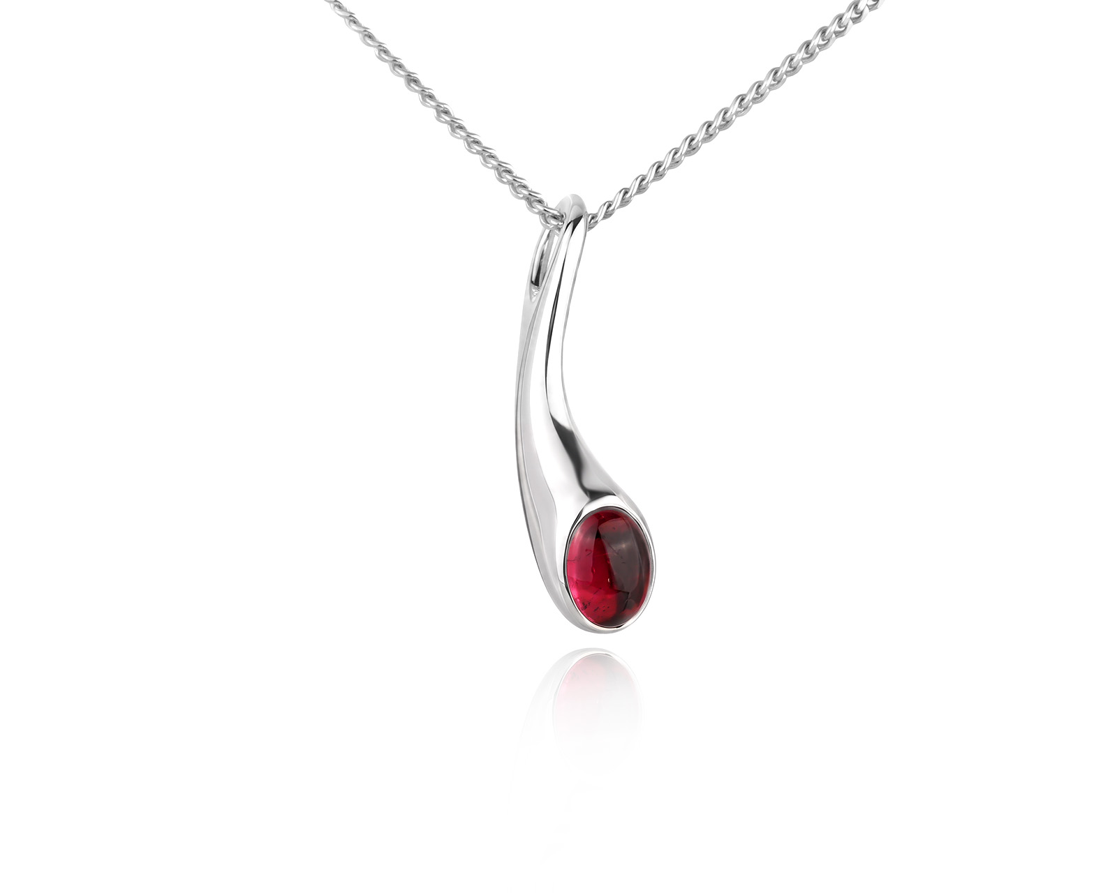 Оригинальное золотое колье с гранатом 0.70ct Georg Jensen Denmark