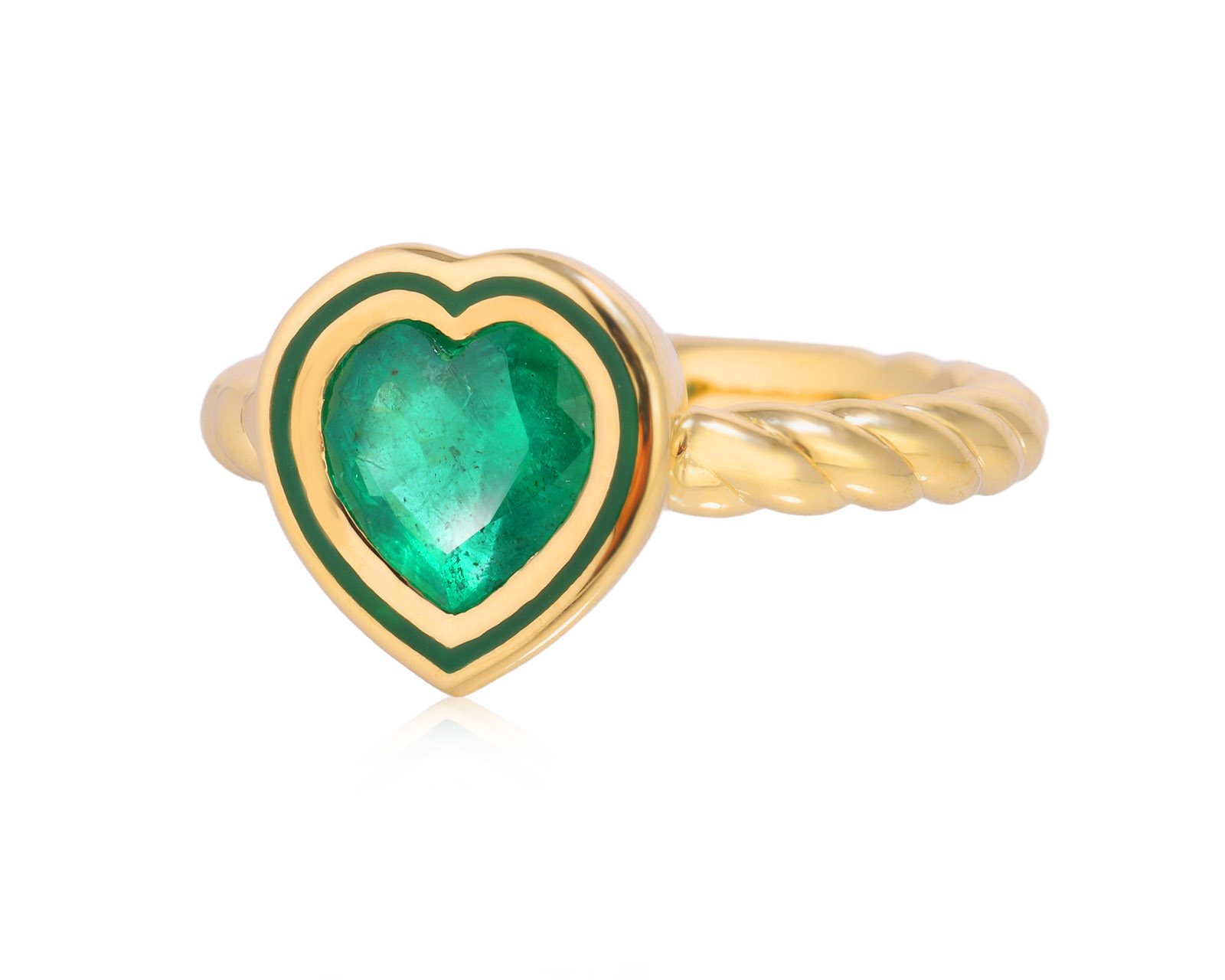 Золотое кольцо с изумрудом 1.34ct Evgeny Matveev