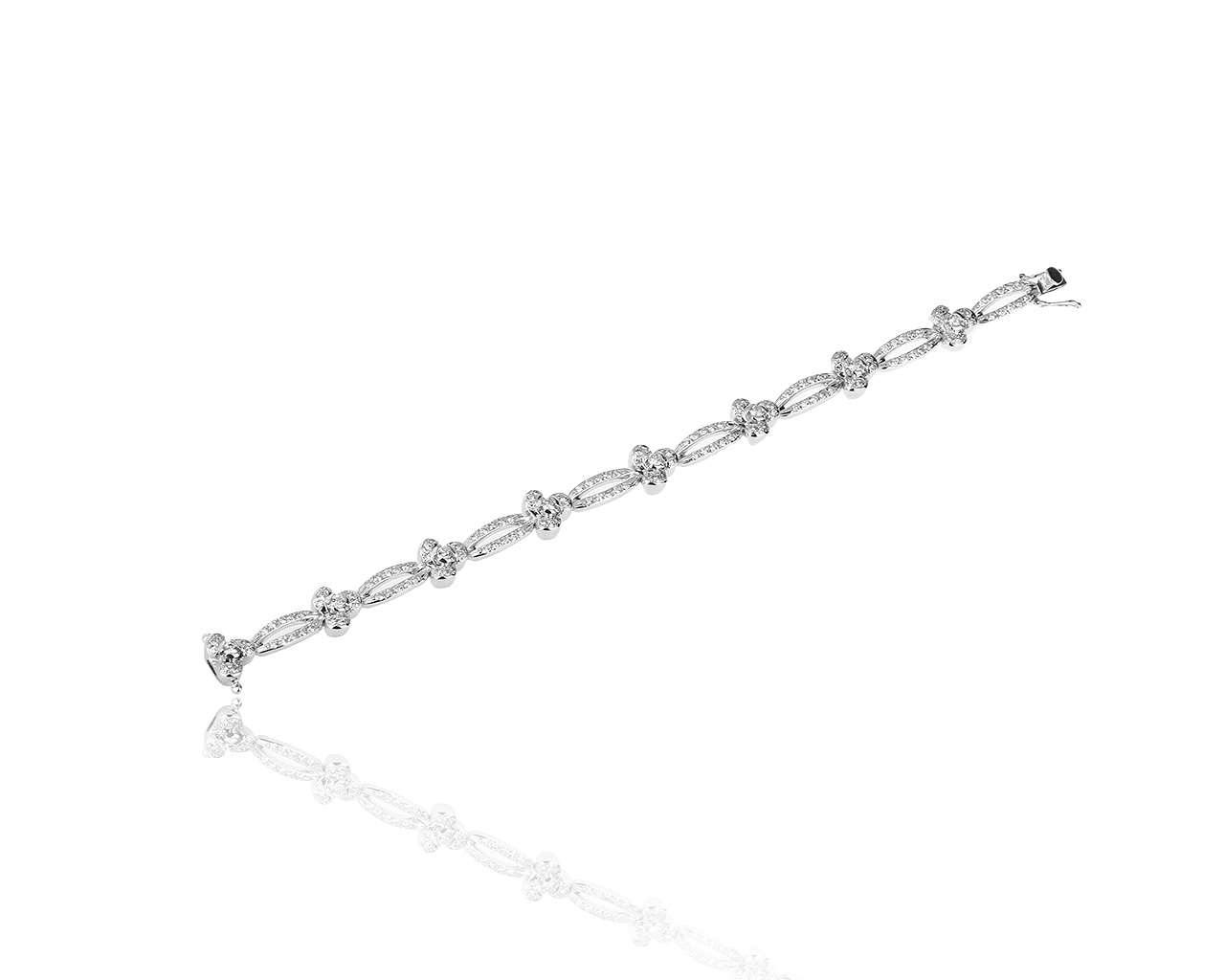 Оригинальный золотой браслет с бриллиантами 3.22ct Italgold 281019/23