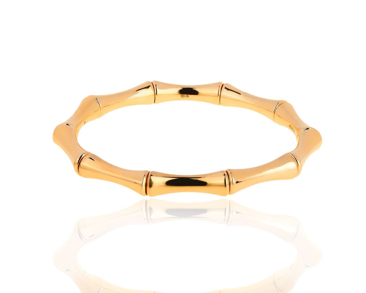 Изысканный золотой браслет Gucci Bamboo 191018/1