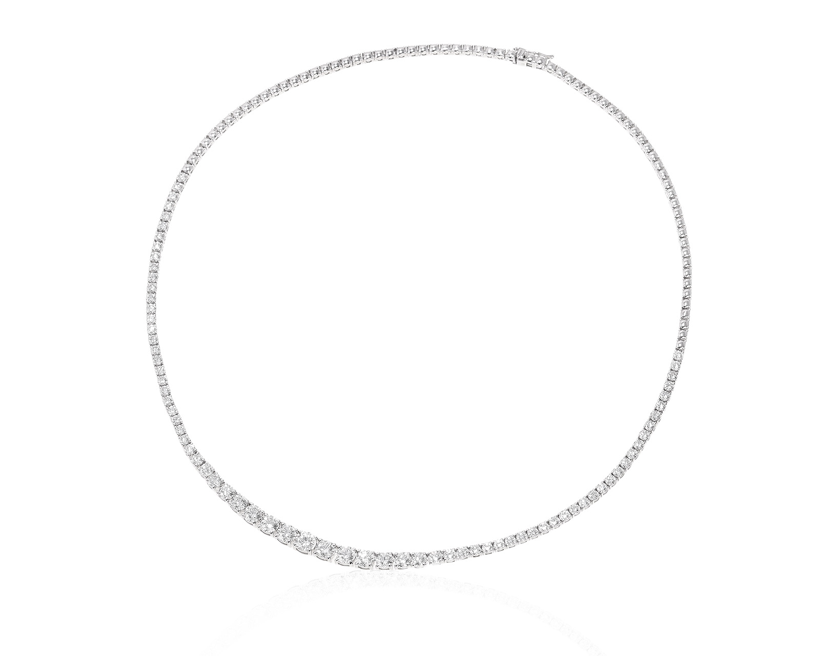 Оригинальное золотое колье с бриллиантами 7.76ct Crivelli Tennis Choker 140725/2