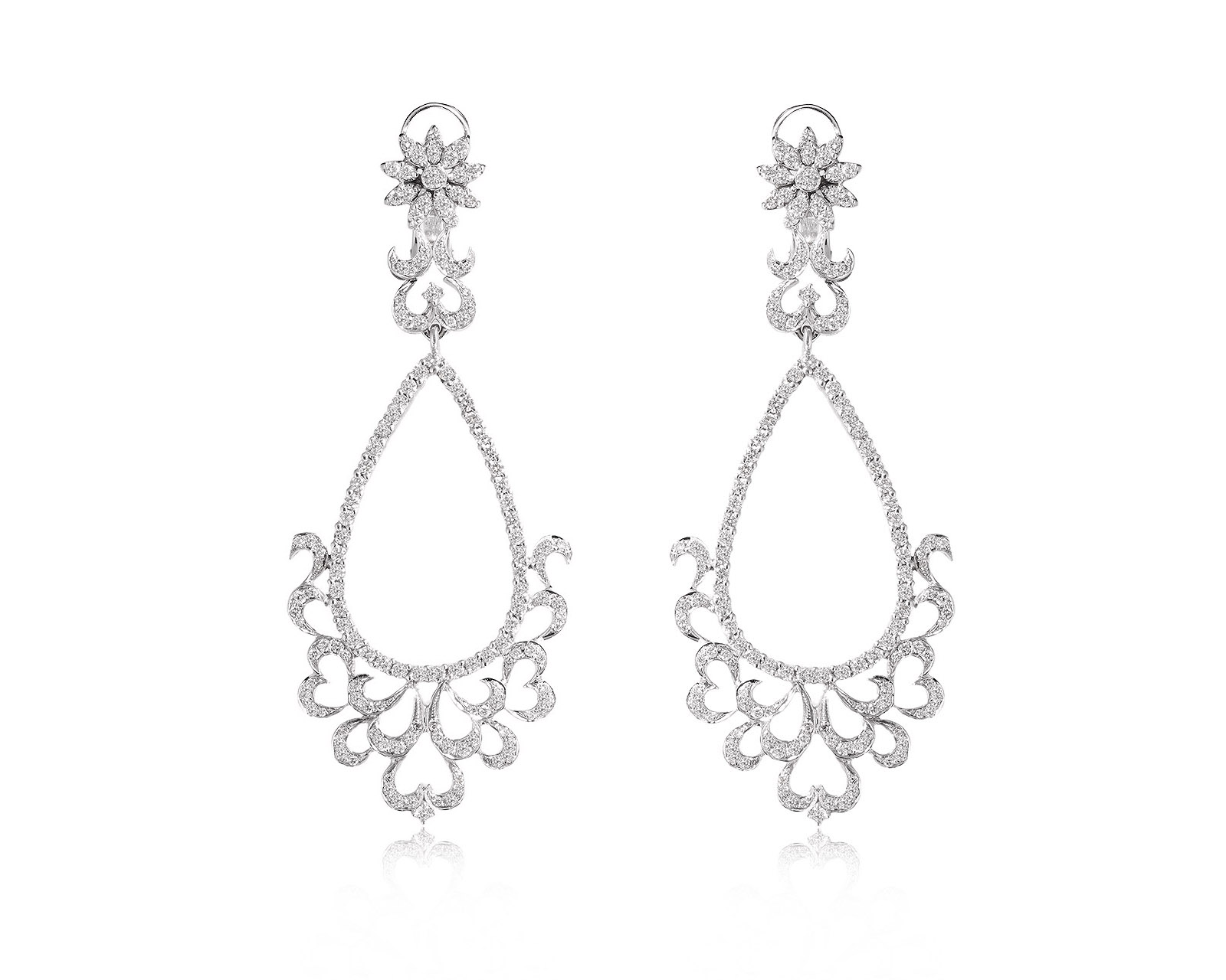 Золотые серьги с бриллиантами 1.91ct 301225/4