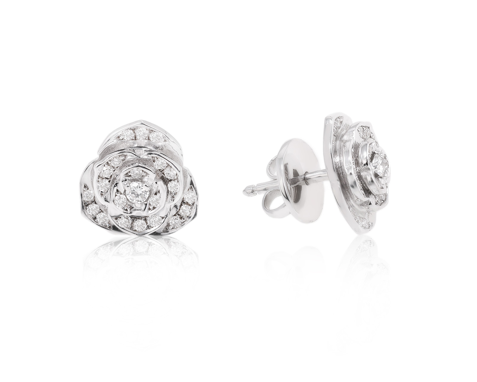 Золотые серьги с бриллиантами 0.30ct 131223/4