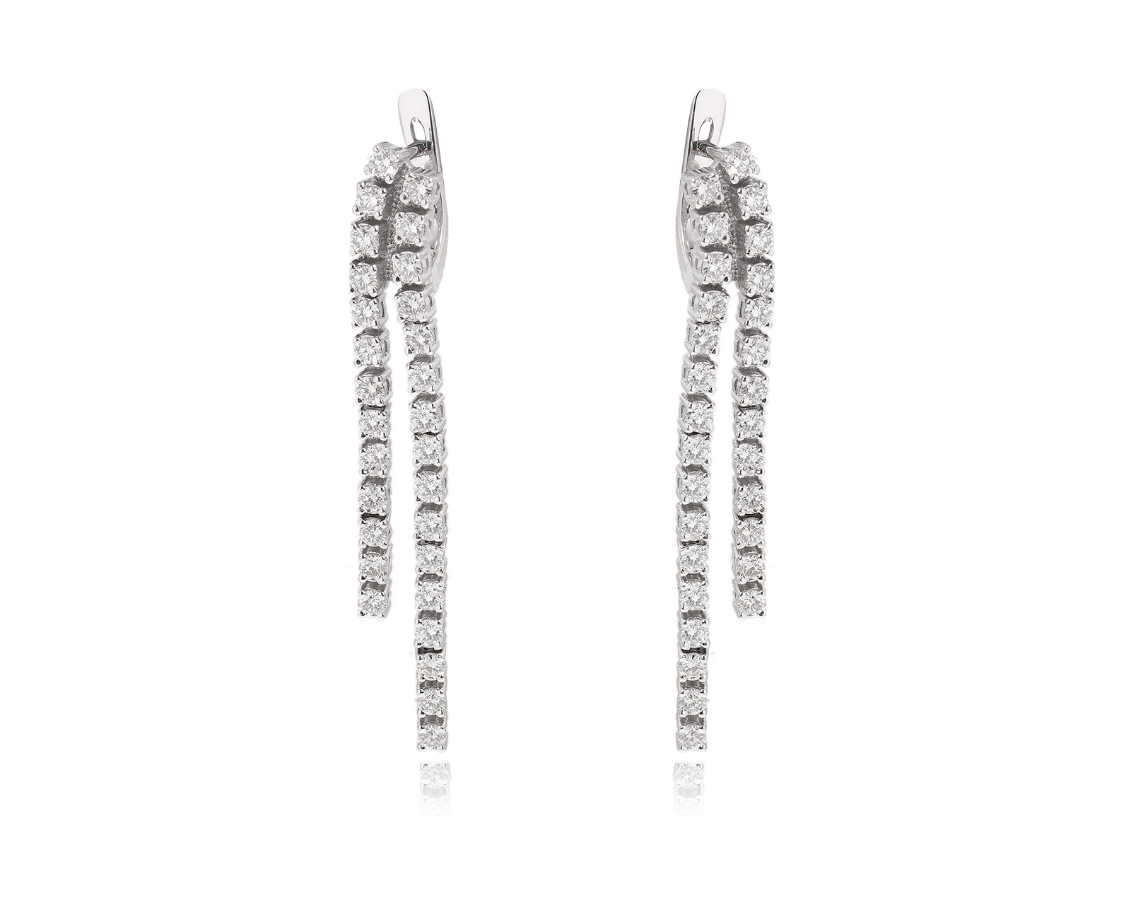 Золотые серьги с бриллиантами 2.83ct 160424/6