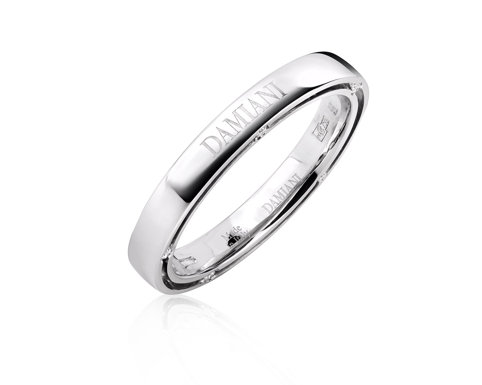Оригинальное золотое кольцо с бриллиантами 0.09ct Damiani D.Side 130826/2