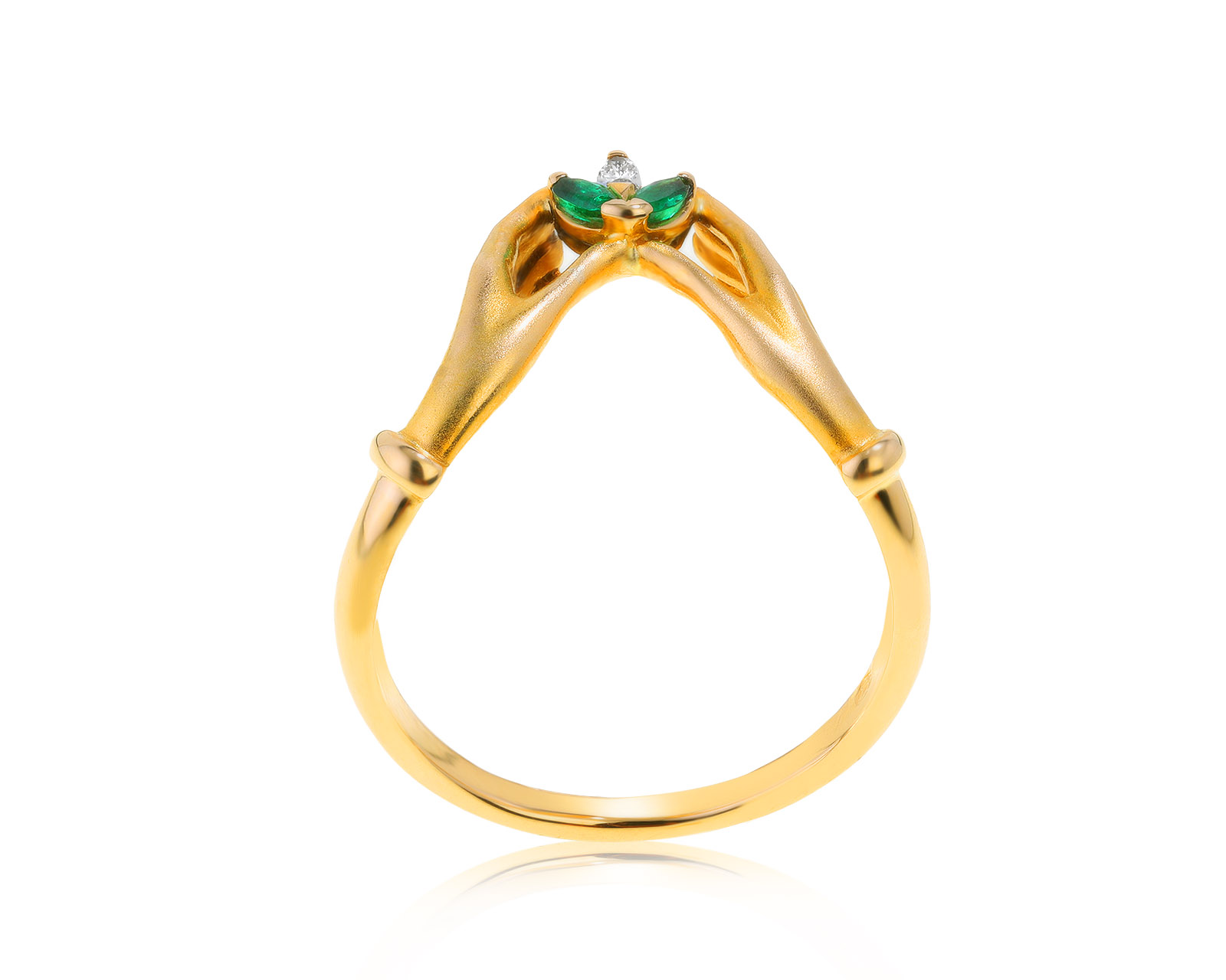 Оригинальное золотое кольцо Carrera y Carrera Hand 181021/5