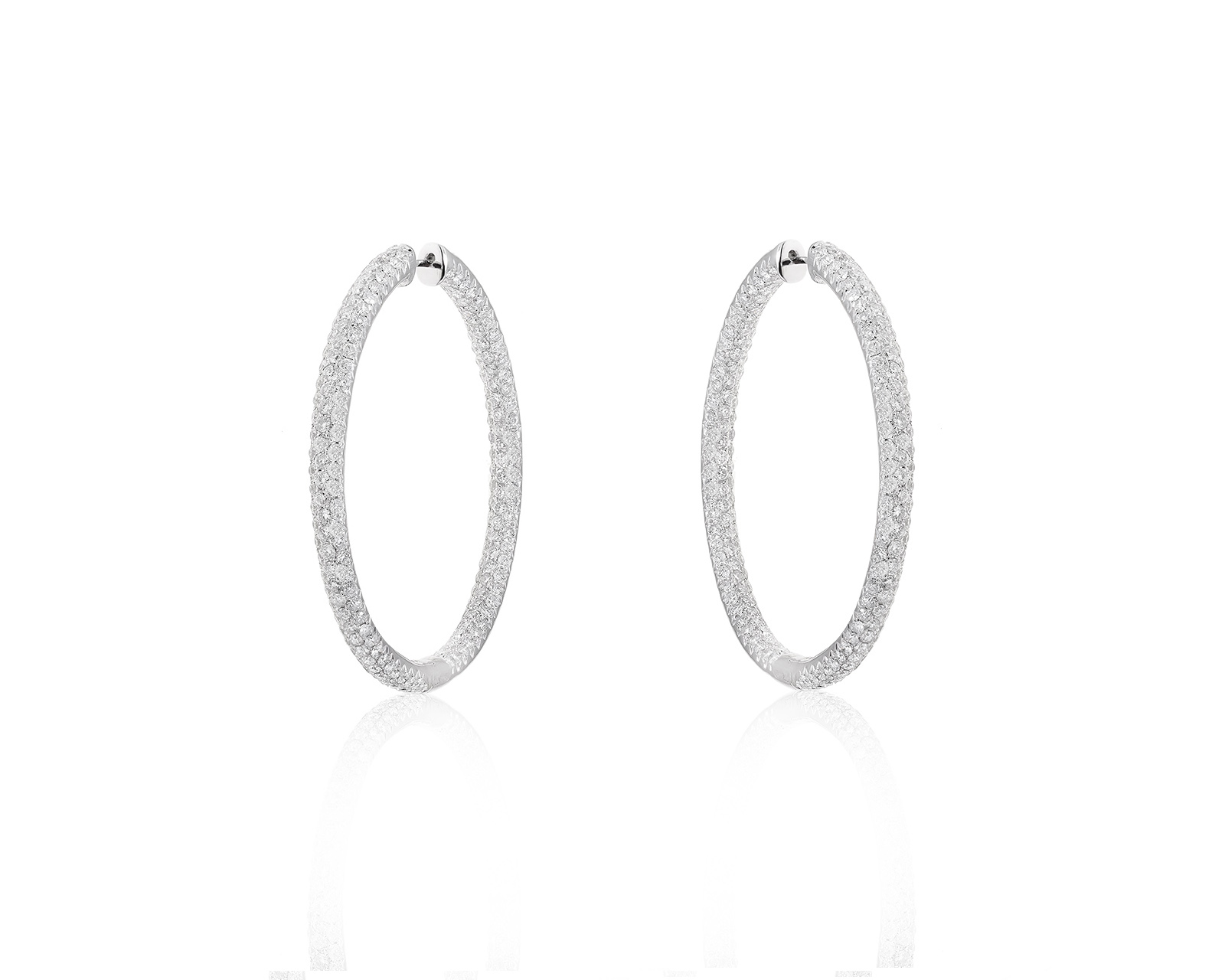 Золотые серьги с бриллиантами 6.15ct 280624/8