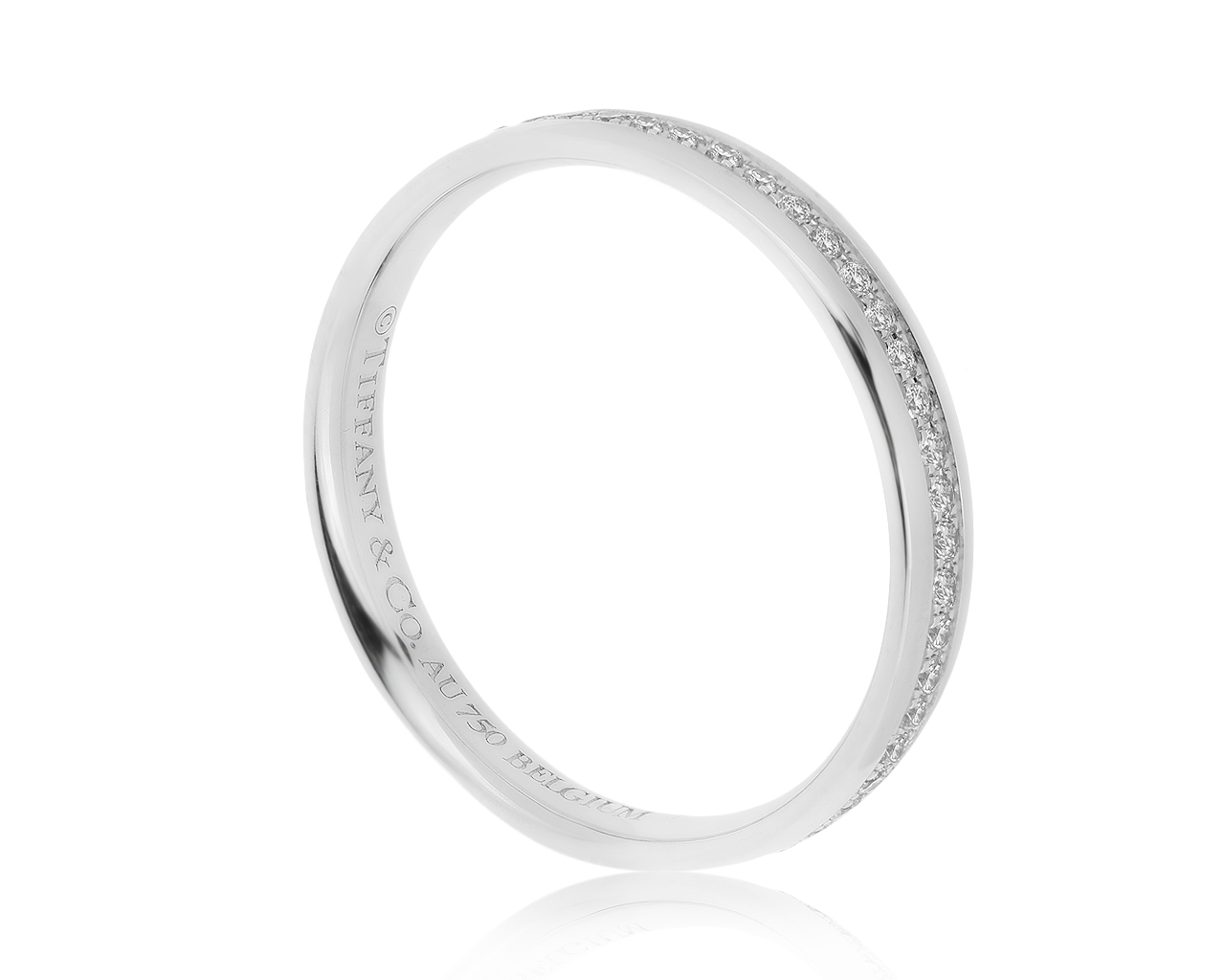 Оригинальное золотое кольцо с бриллиантами 0.30ct Tiffany&Co