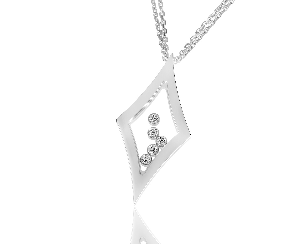 Золотая подвеска с бриллиантами 1.77ct Chopard Happy Diamonds 271018/7