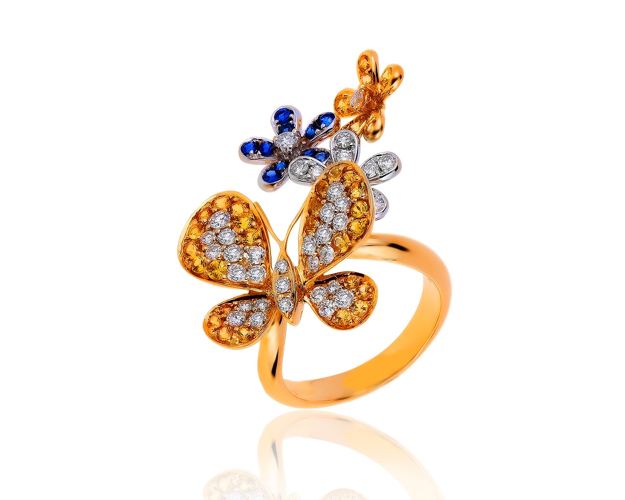 Итальянское золотое кольцо с бриллиантами 0.90ct 090919/1 Итальянское золотое кольцо с бриллиантами 0.90ct 090919/1