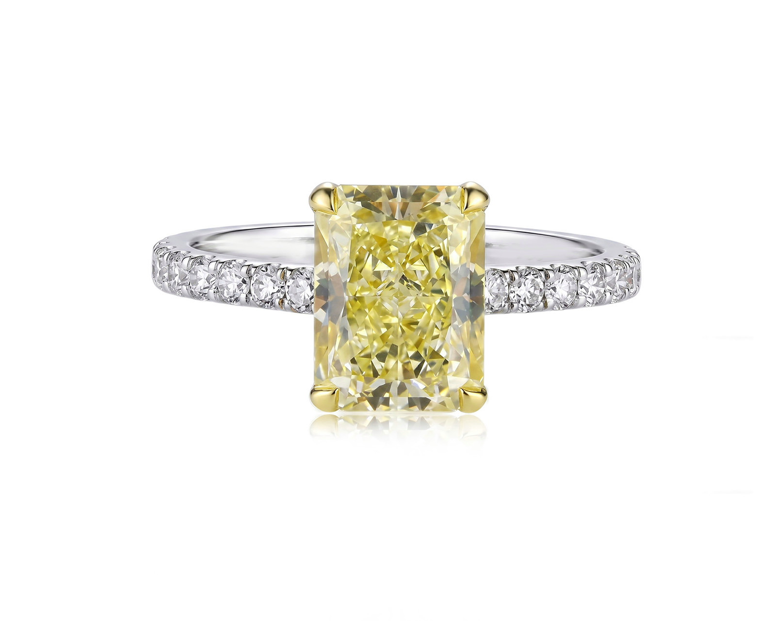 Оригинальное золотое кольцо с бриллиантами 2.55ct La Vivion