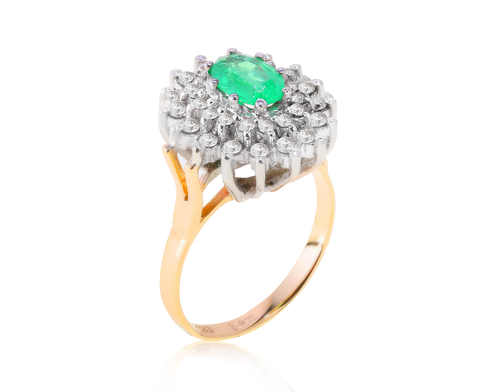Красивое золотое кольцо с гранатом 1.27ct 101222/8