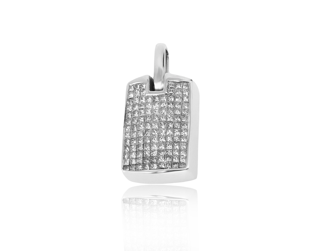 Стильная золотая подвеска с бриллиантами 2.20ct 040417/3