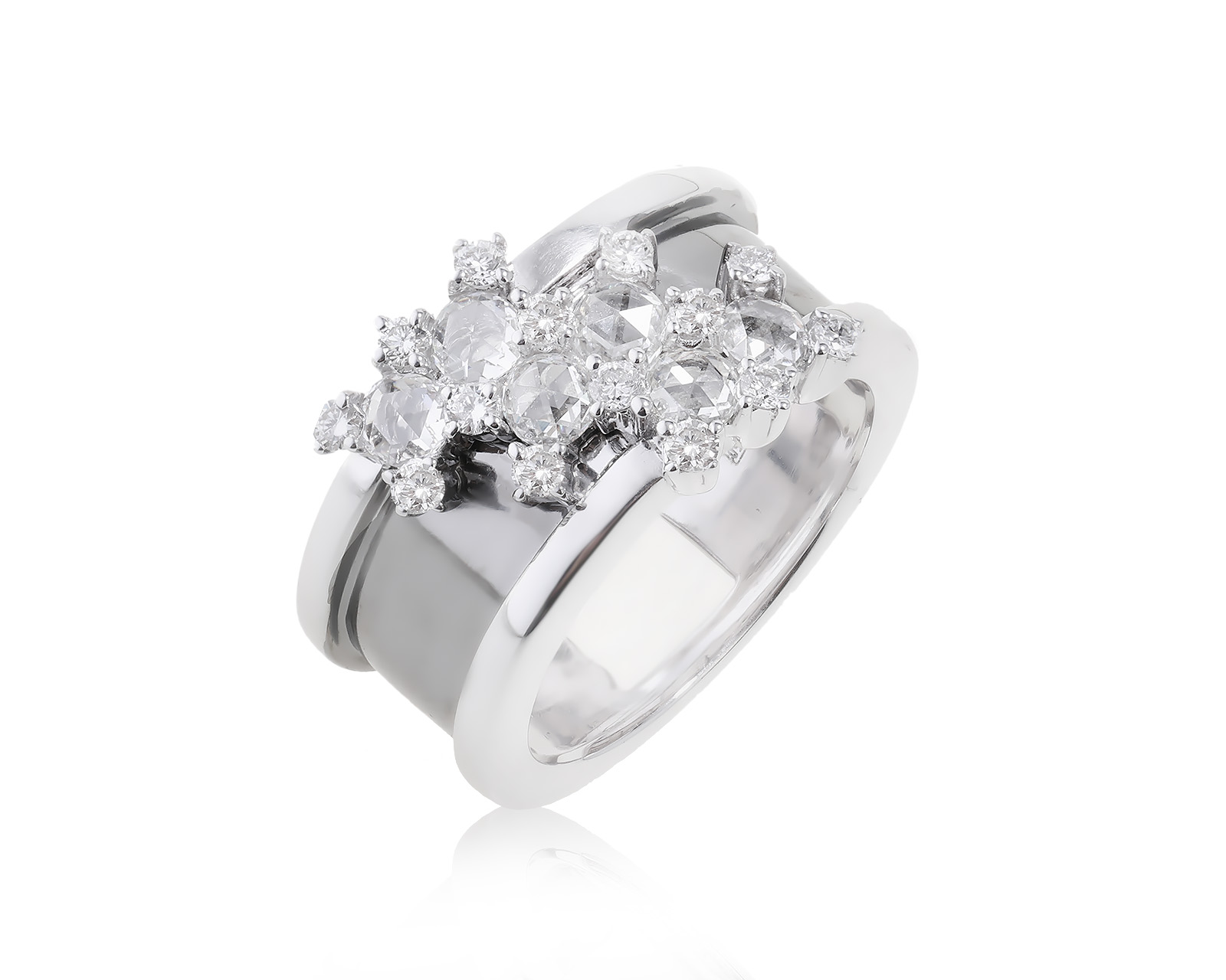 Золотое кольцо с бриллиантами 0.96ct 180623/5