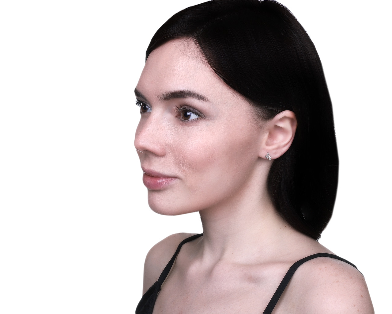 Оригинальные золотые серьги с бриллиантами 0.10ct H.Stern