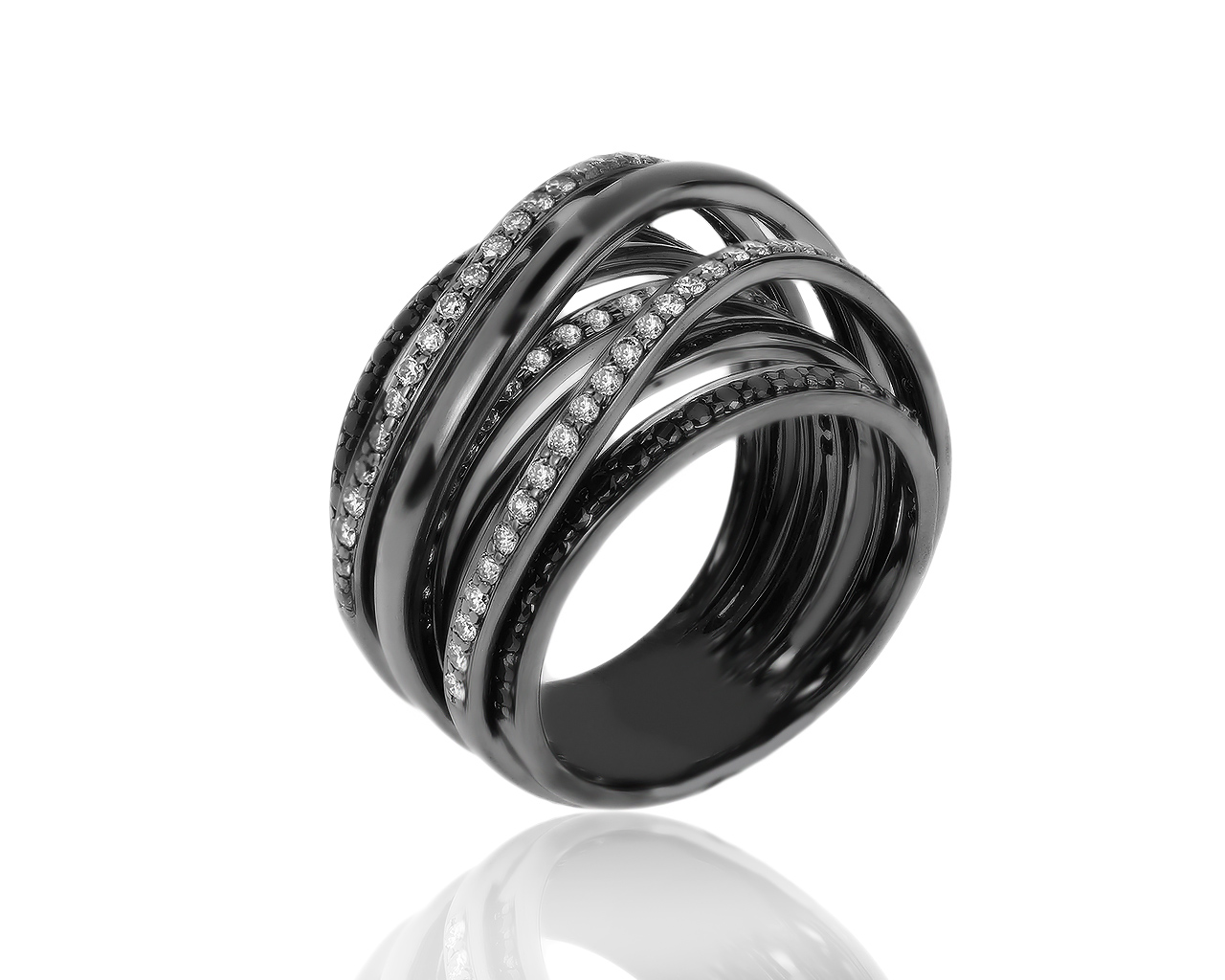 Оригинальное золотое кольцо с бриллиантами 1.35ct Rea 110519/6