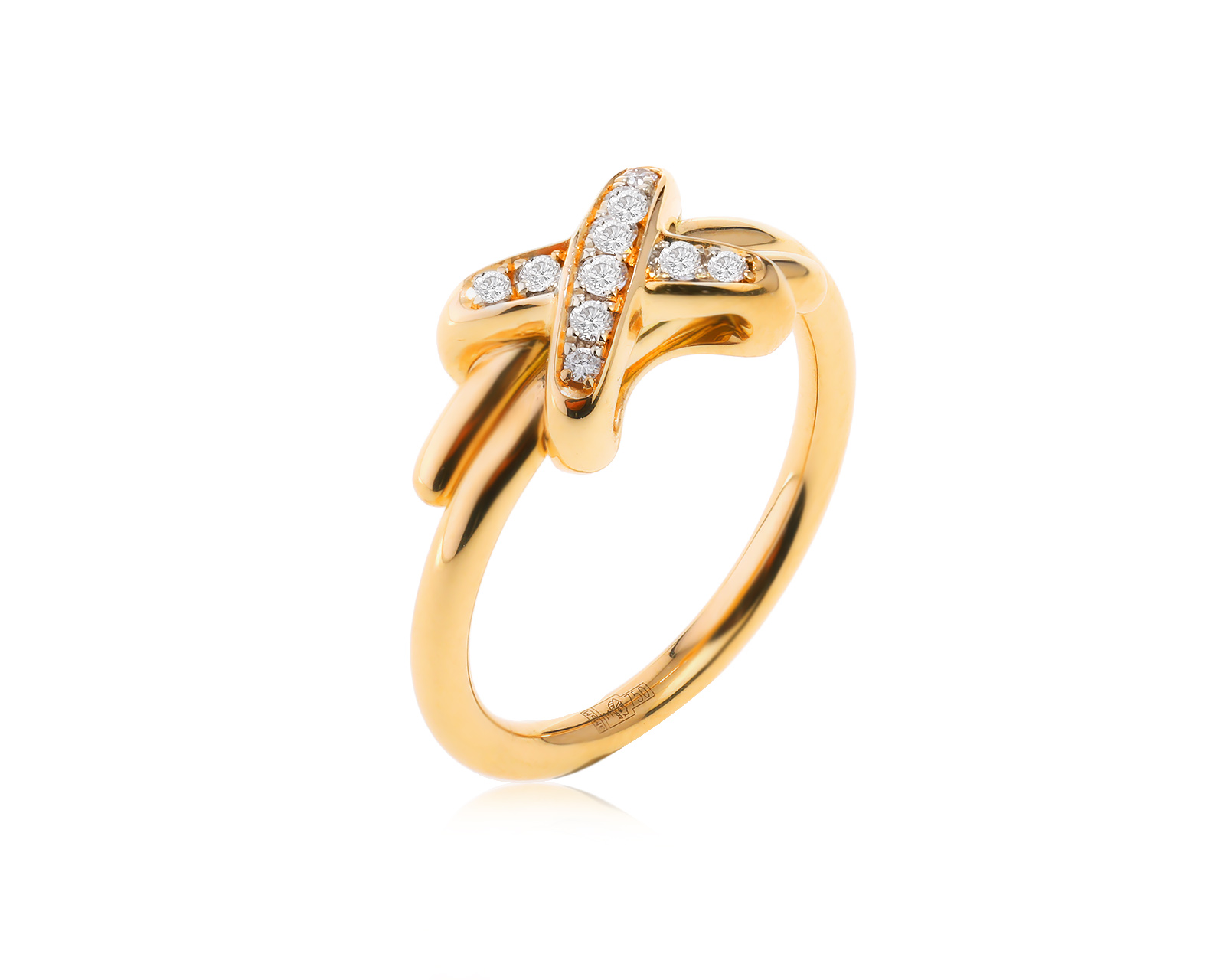 Оригинальное золотое кольцо Chaumet Premier Liens