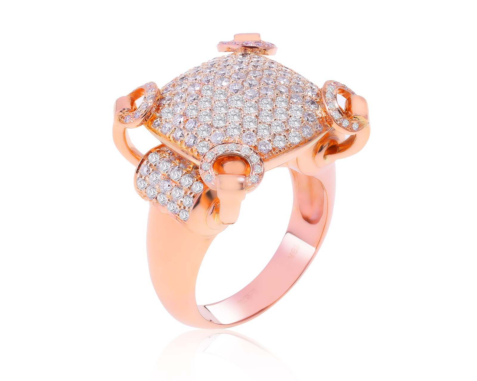 Потрясающее золотое кольцо с бриллиантами 2.01ct 191022/7