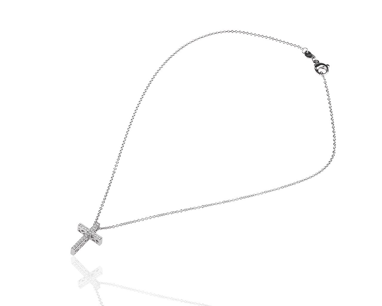 Золотой крест с бриллиантами 0.20ct Pasquale Bruni 