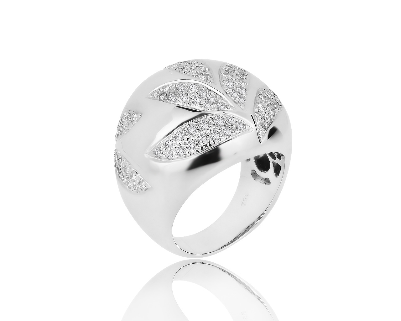 Волшебное золотое кольцо с бриллиантами 1.70ct 301117/10