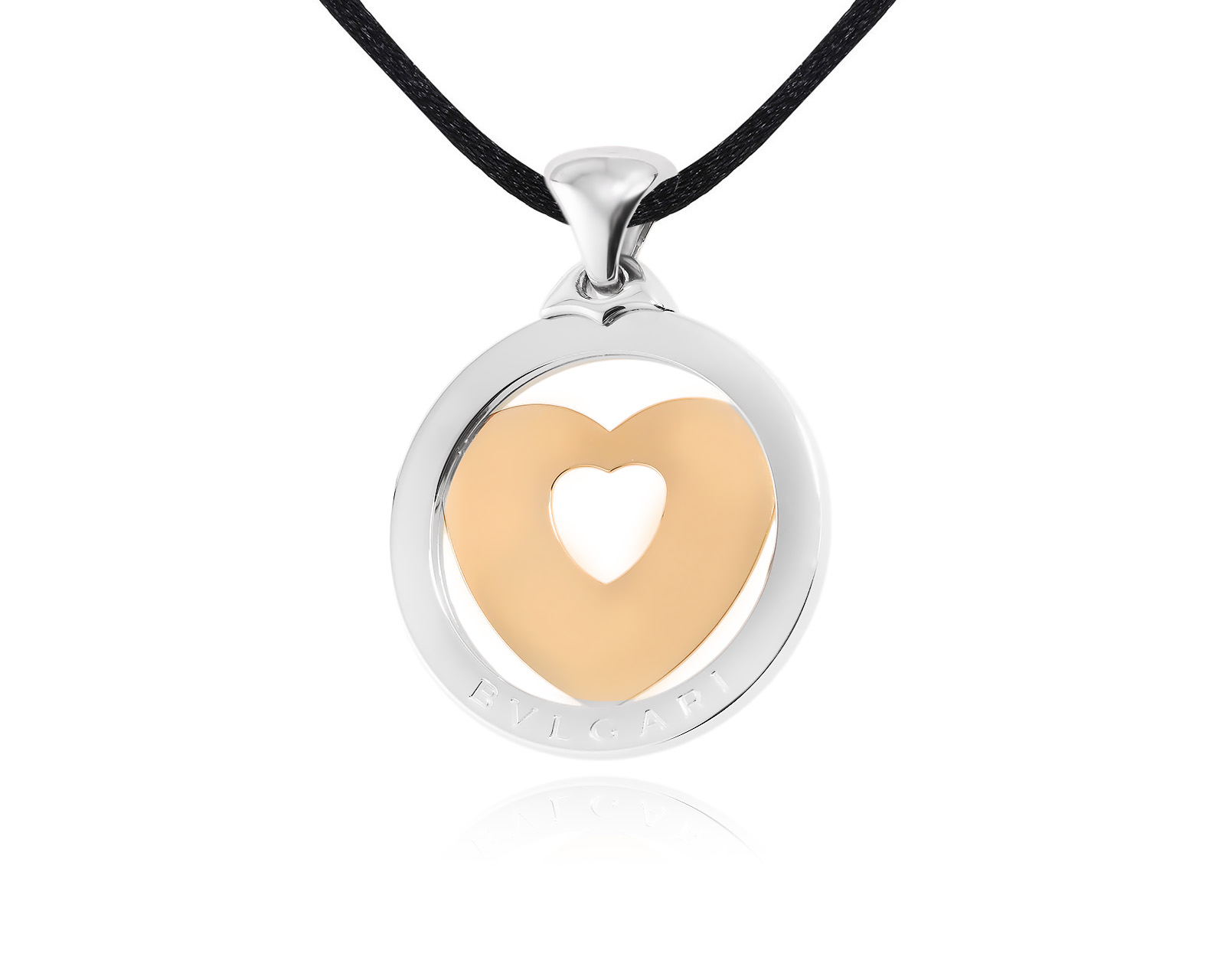 Оригинальный золотой кулон Bvlgari Tondo 231123/2