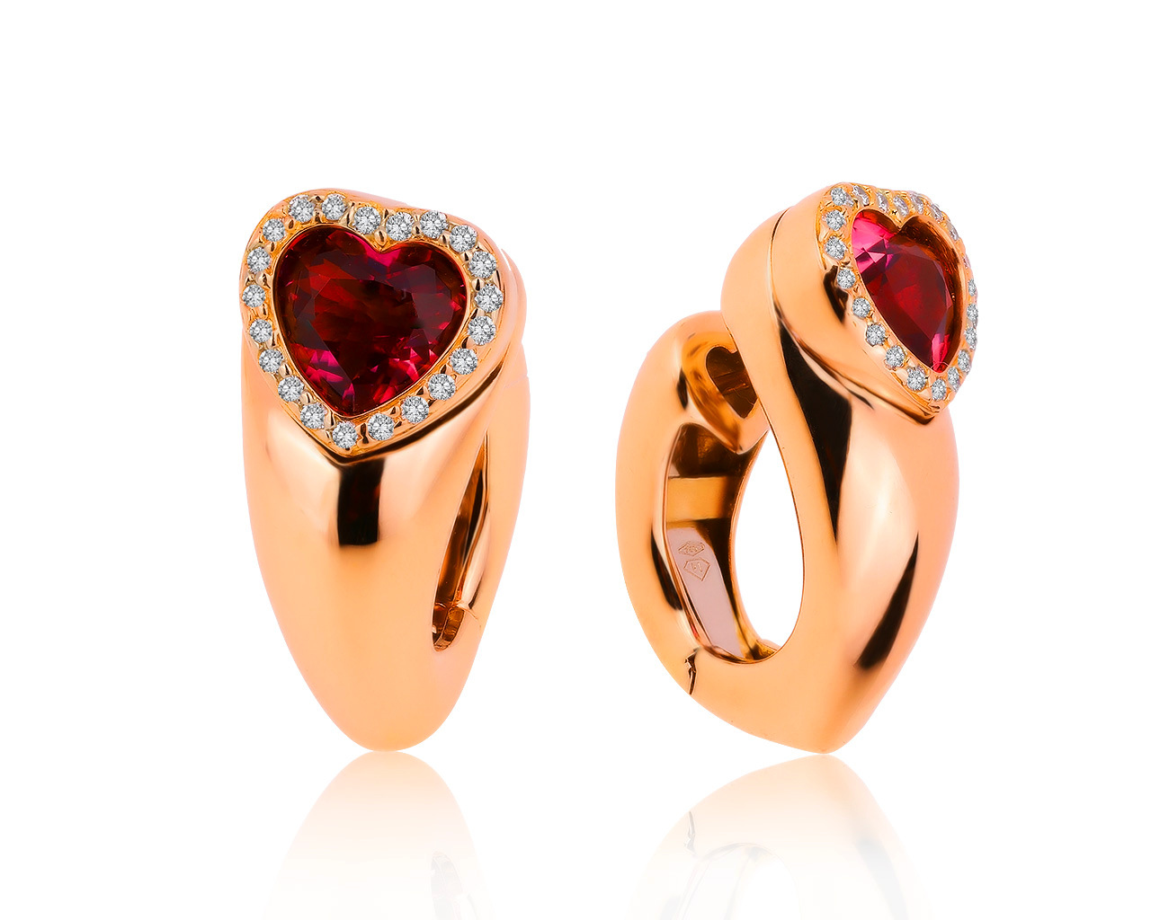 Оригинальные золотые серьги с турмалинами 3.03ct Piaget