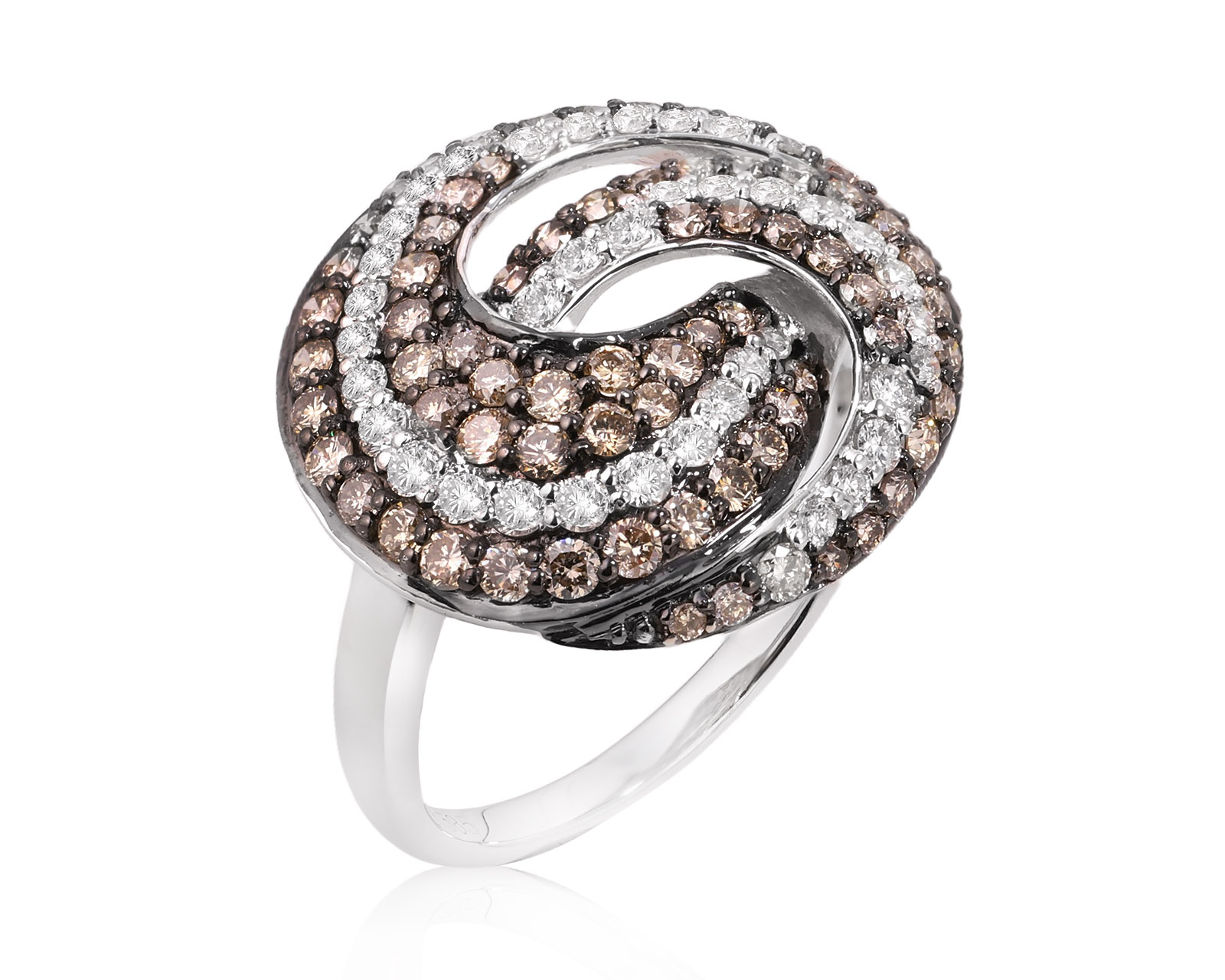 Золотое кольцо с бриллиантами 1.66ct 201025/3