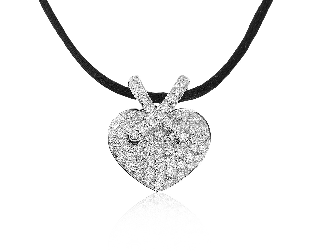 Оригинальный золотой кулон с бриллиантами 2.91ct Chaumet Liens Heart
