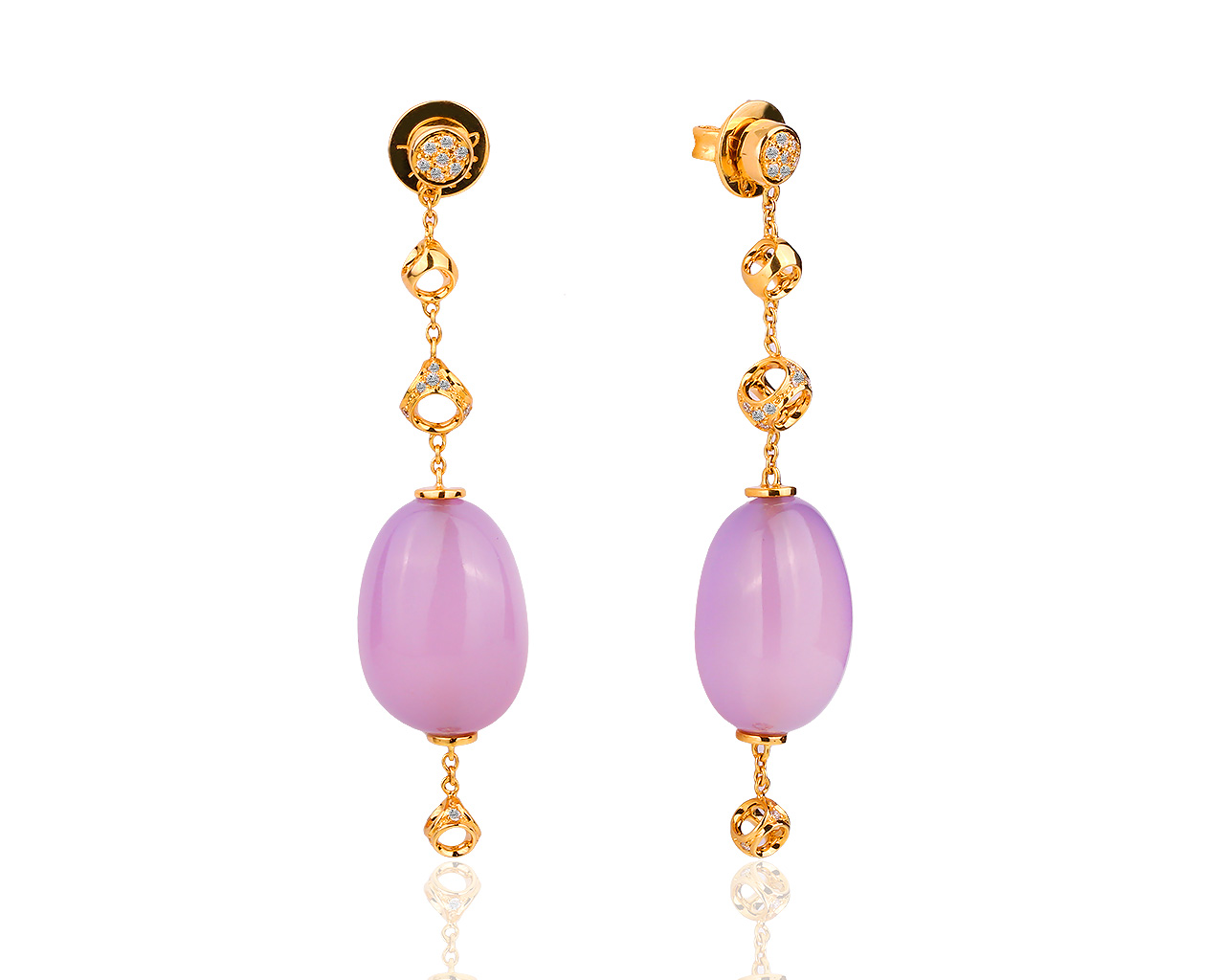 Итальянские золотые серьги с бриллиантами Di Modolo 061218/6