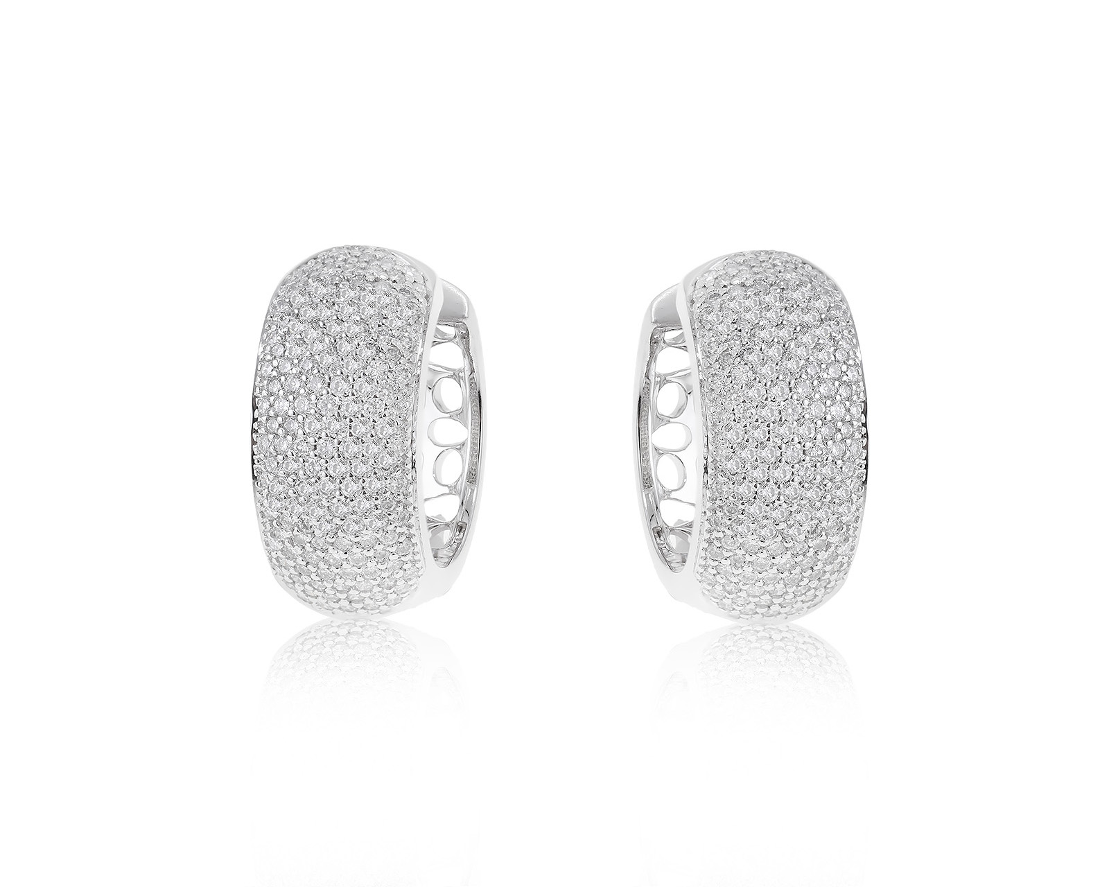 Золотые серьги с бриллиантами 1.48ct 110424/3