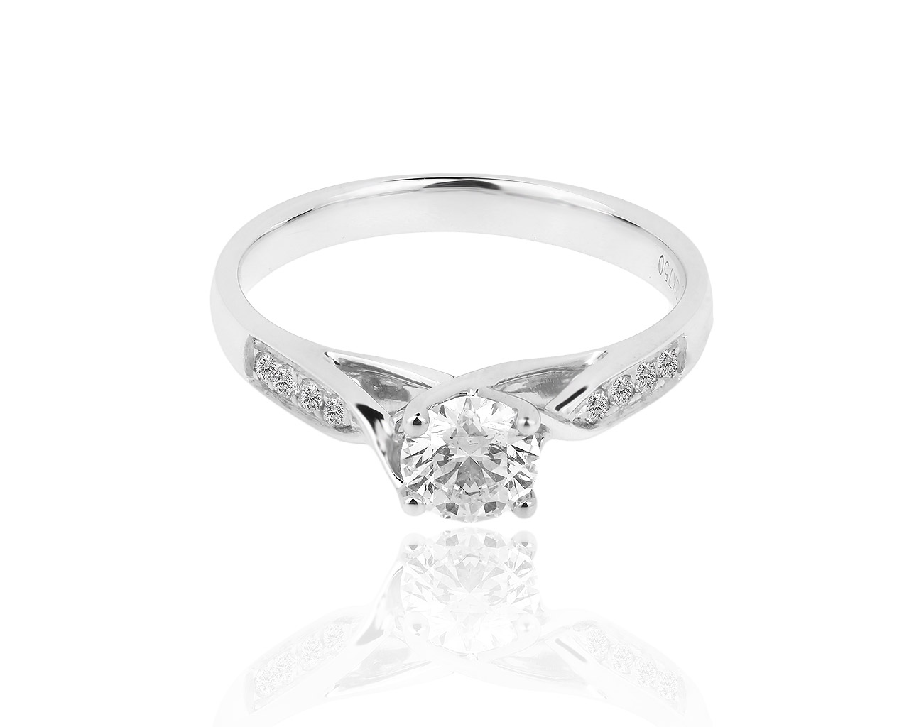 Помолвочное золотое кольцо с бриллиантами 0.48ct 260319/10