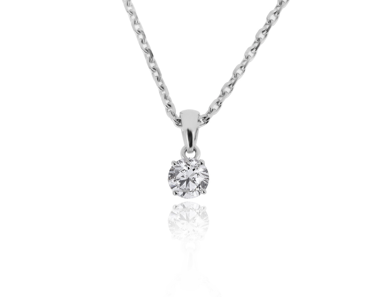 Оригинальный золотой кулон с бриллиантом 0.32ct Chopard