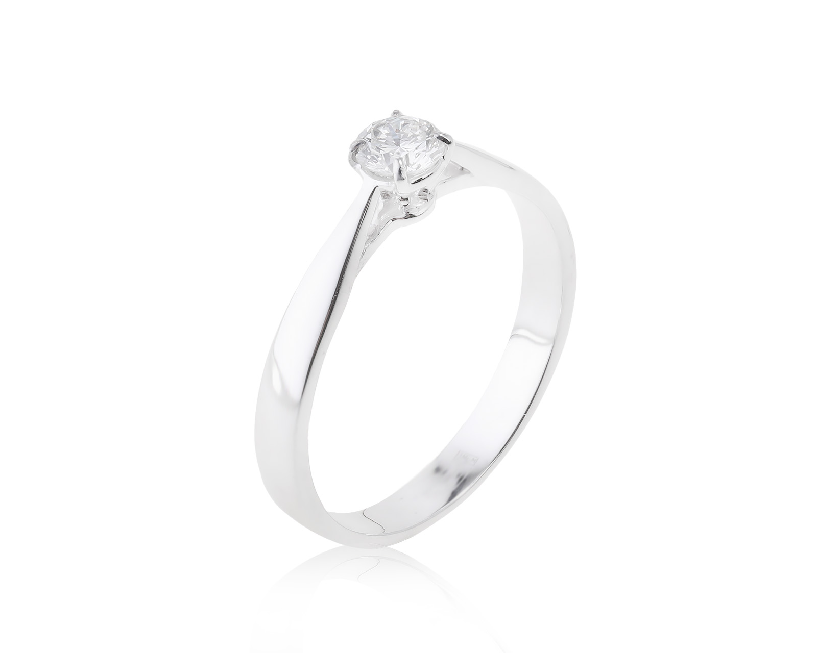 Золотое кольцо с бриллиантом 0.25ct 030723/7