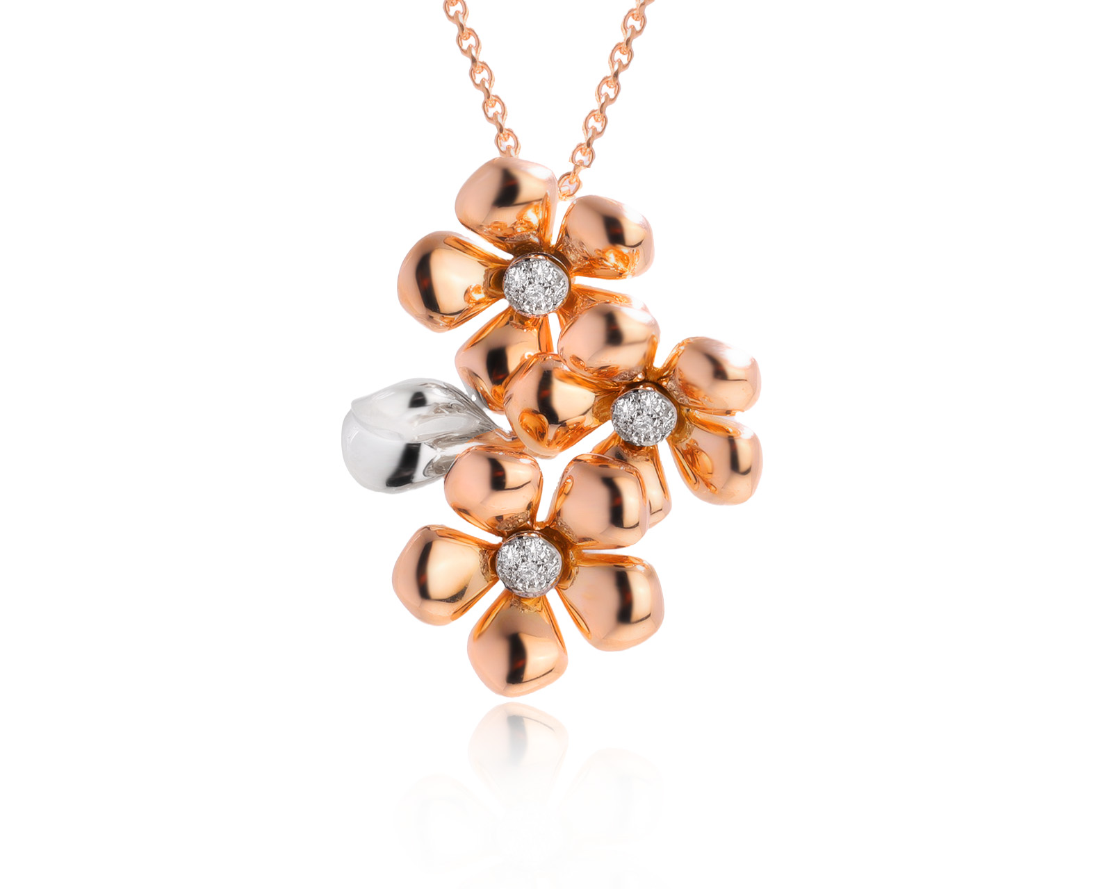 Оригинальное золотое колье с бриллиантами 0.06ct Giorgio Visconti 111125/7