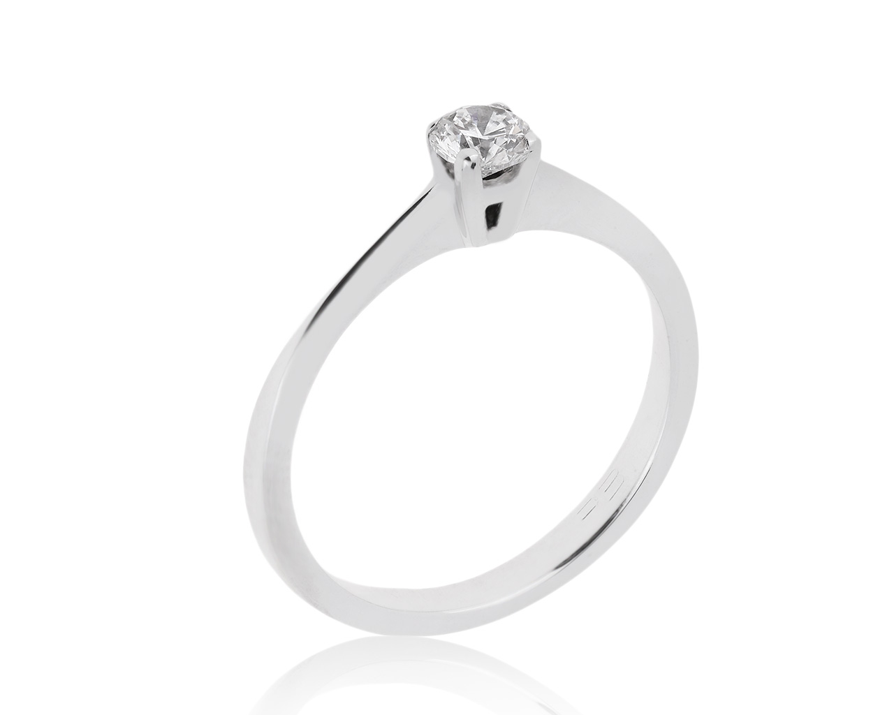 Оригинальное золотое кольцо с бриллиантом 0.24ct Roberto Bravo 090920/6