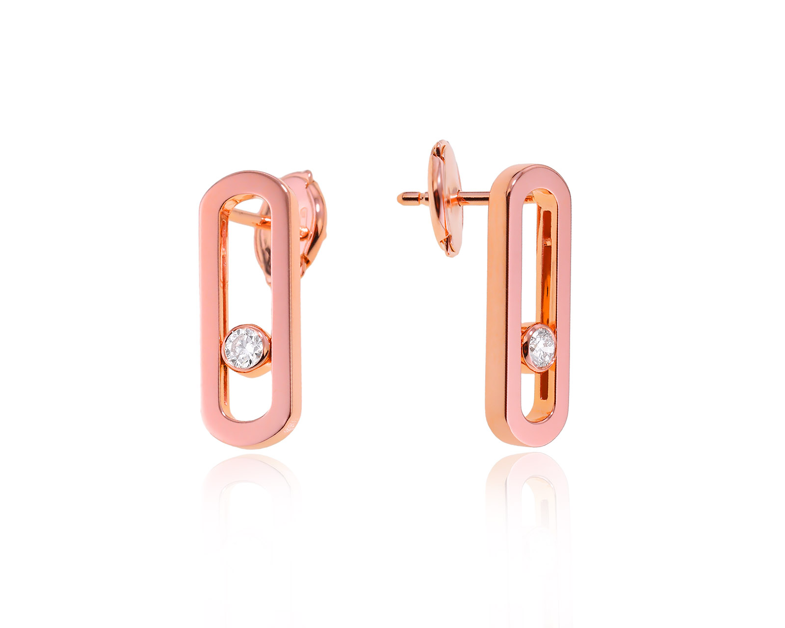 Оригинальные золотые серьги Messika Move Uno 310124/11