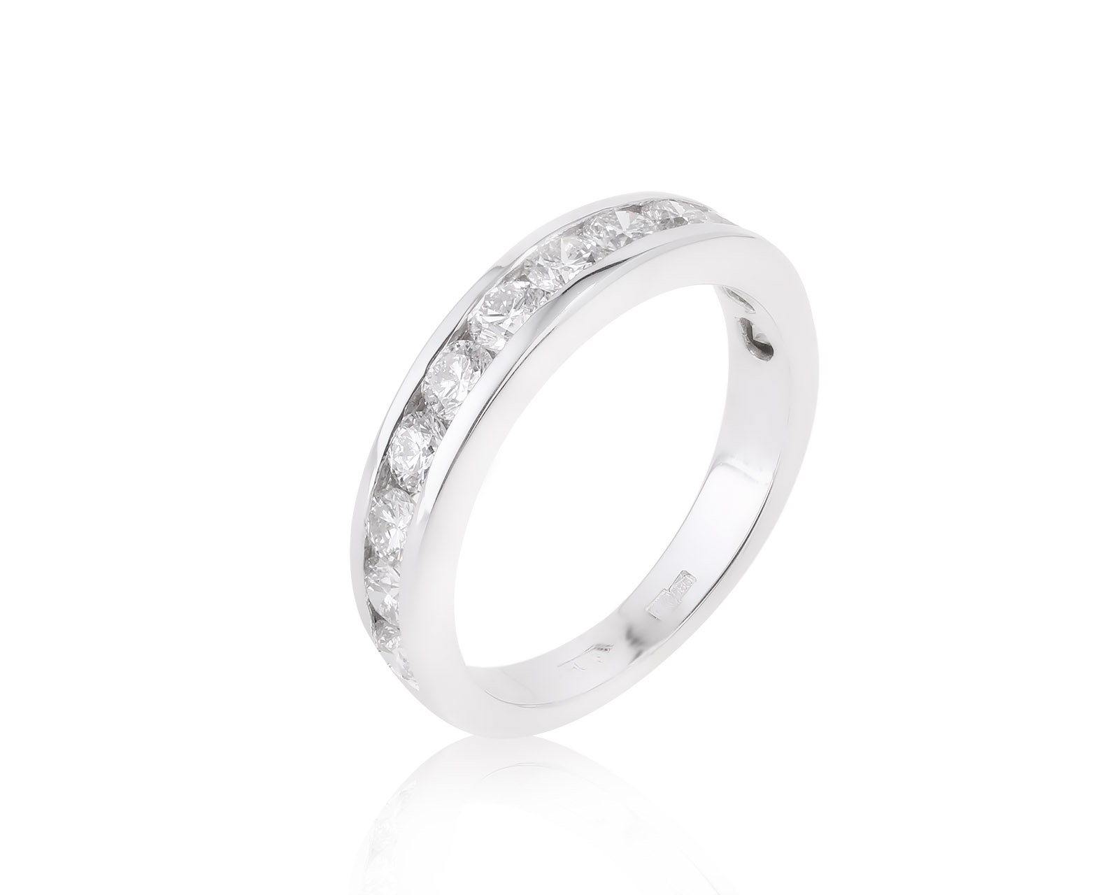 Достойное золотое кольцо с бриллиантами 0.72ct 300722/1