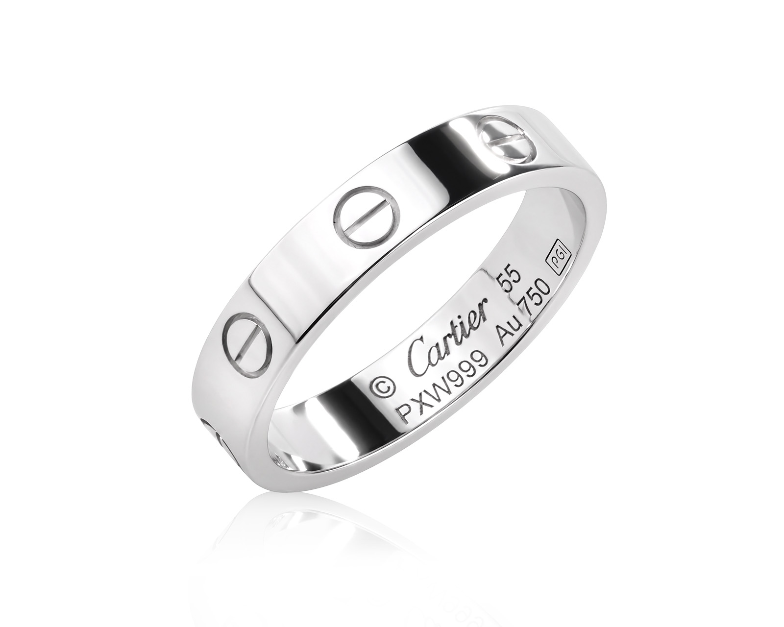 Оригинальное золотое кольцо с бриллиантом 0.02ct Cartier Love 120626/2
