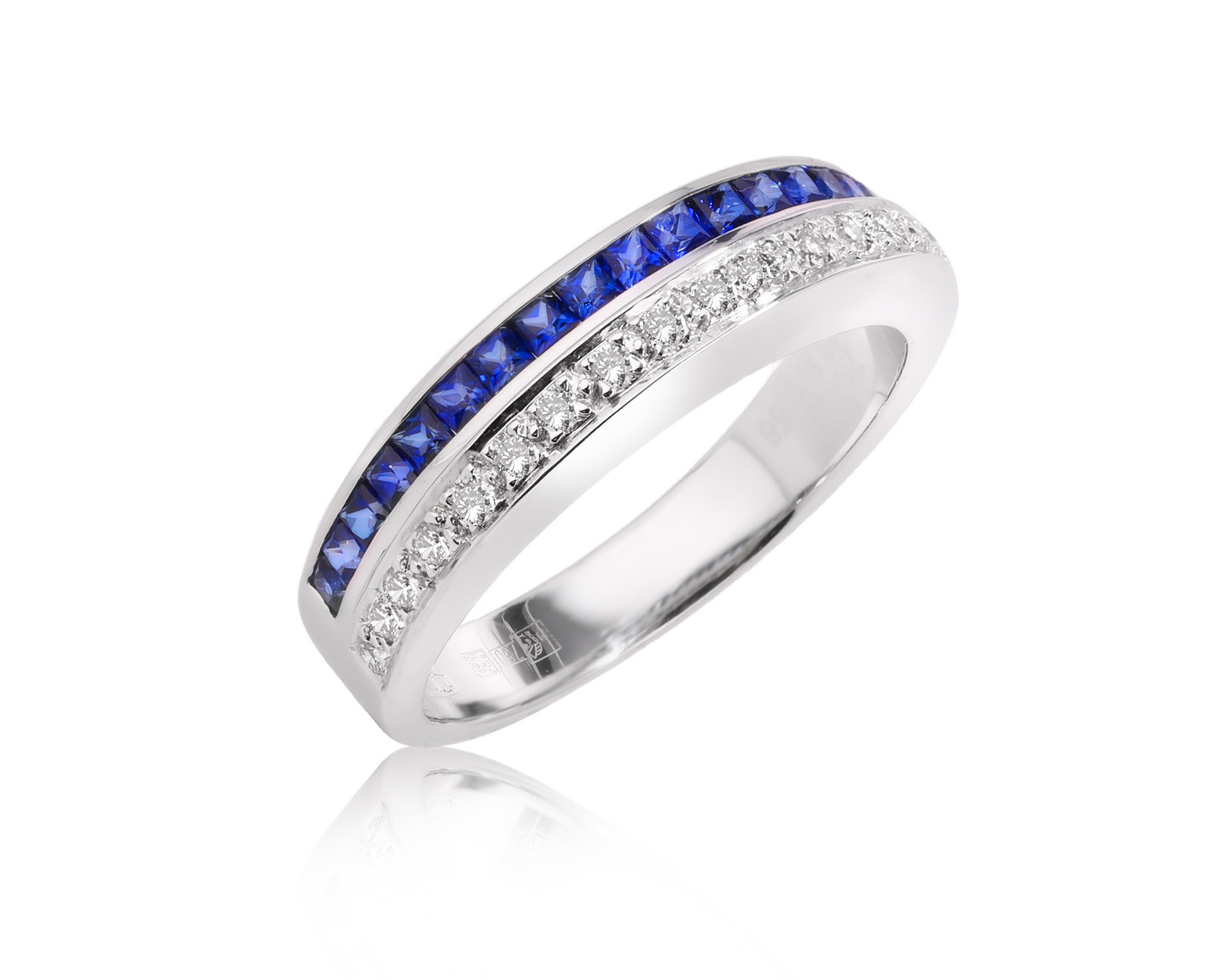 Оригинальное золотое кольцо с сапфирами 0.56ct Zen