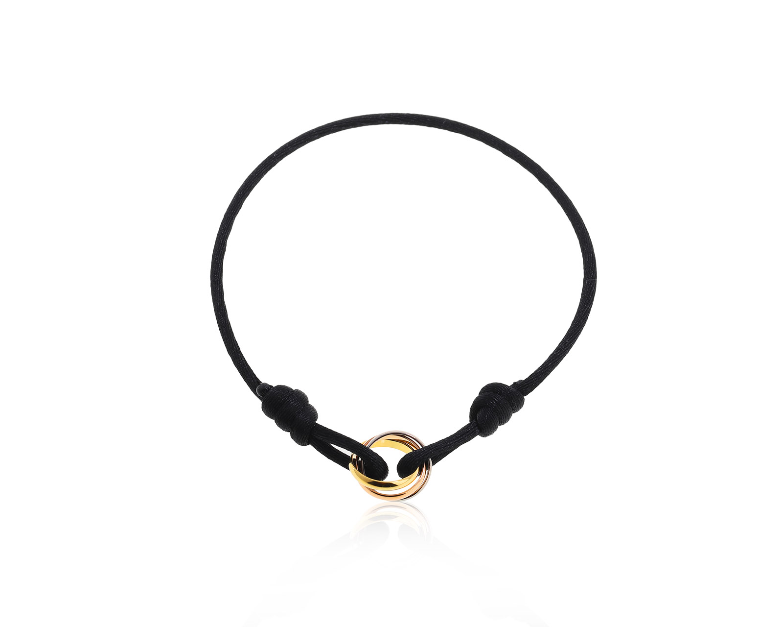 Оригинальный золотой браслет Cartier Trinity 291122/16