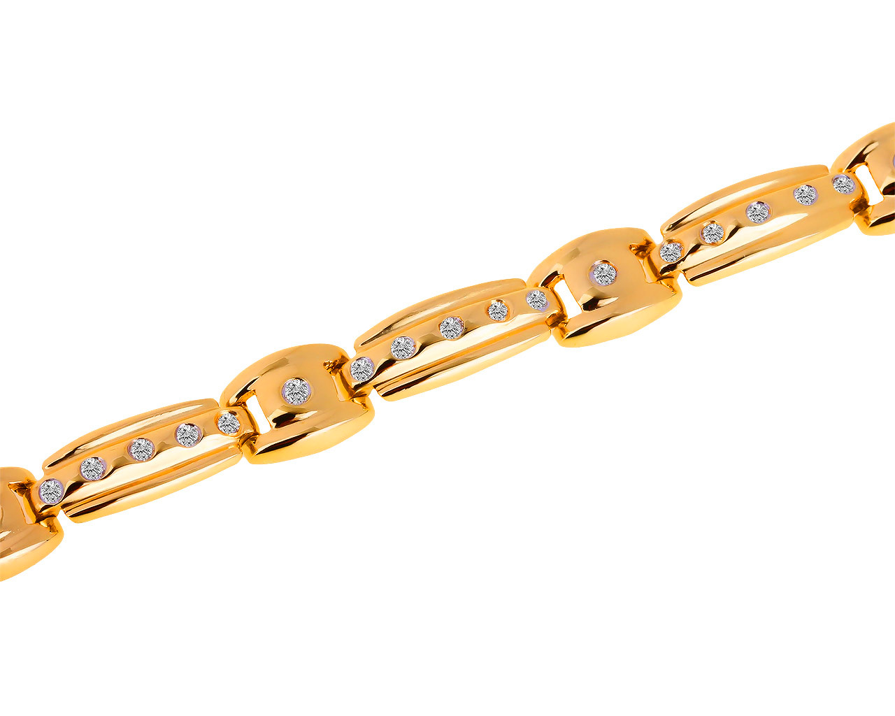 Утонченный золотой браслет с бриллиантами 0.50ct