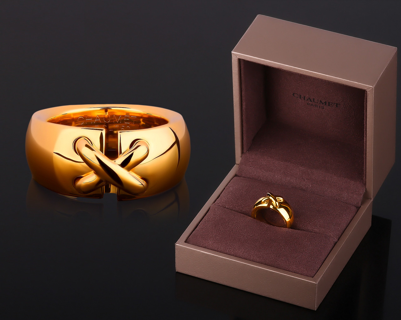 Первоклассное золотое кольцо Chaumet Liens