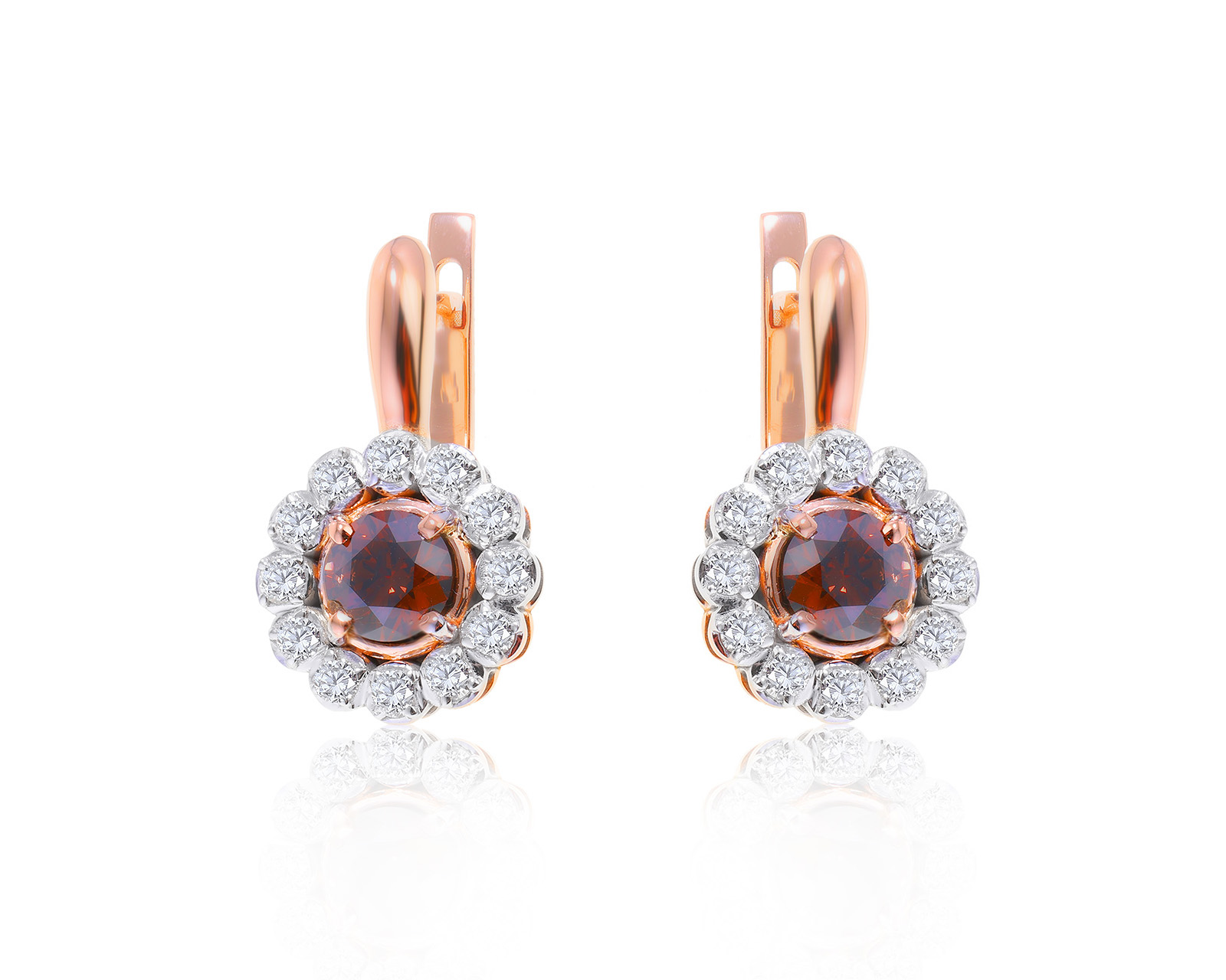 Завораживающие золотые серьги с бриллиантами 3.24ct 110822/4 Завораживающие золотые серьги с бриллиантами 3.24ct 110822/4