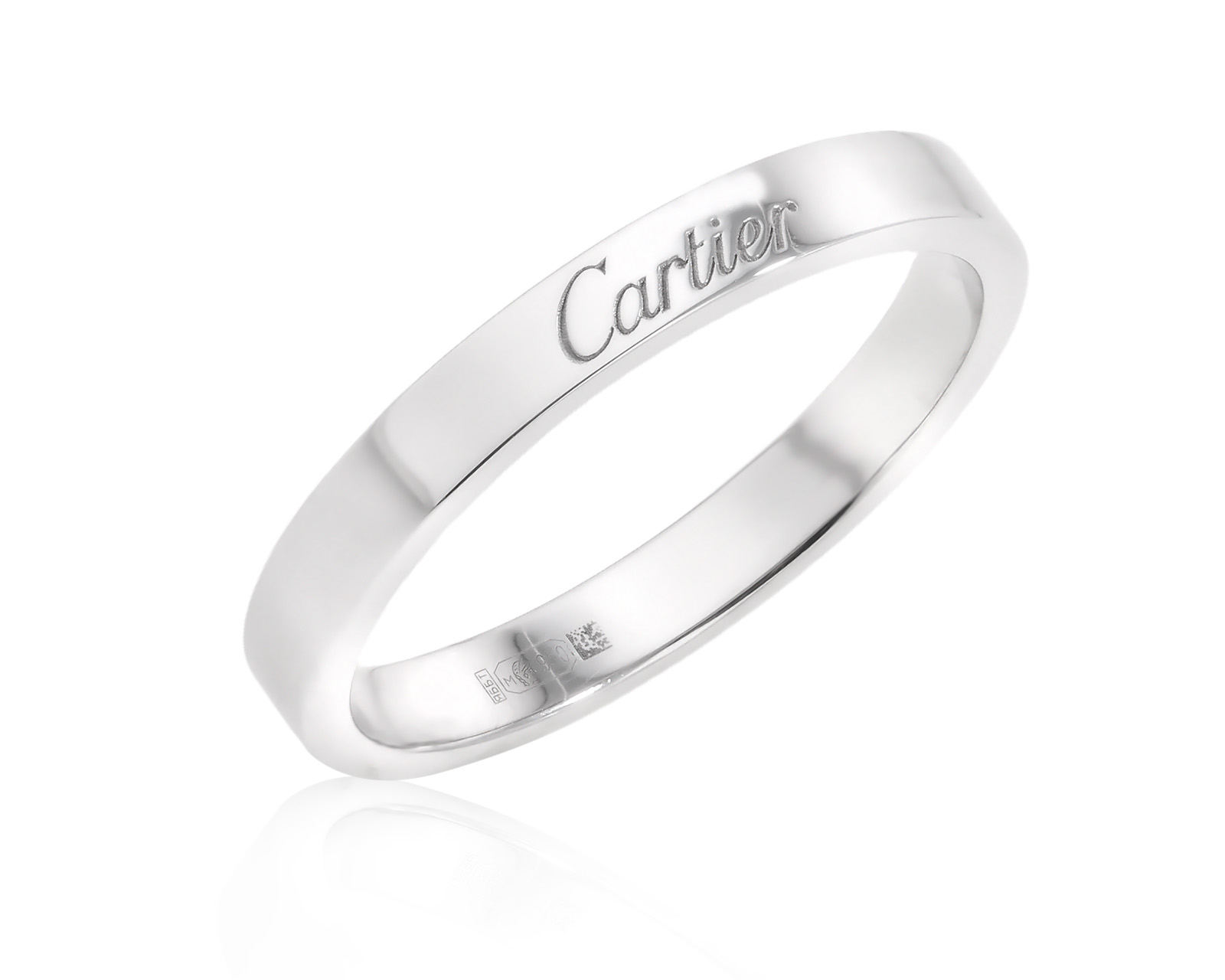 Оригинальное платиновое кольцо Cartier C de Cartier 260625/13 Оригинальное платиновое кольцо Cartier C de Cartier 260625/13