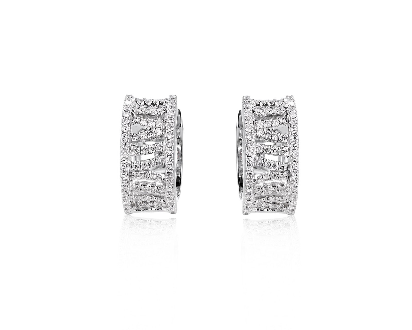 Золотые серьги с бриллиантами 0.46ct 090726/2